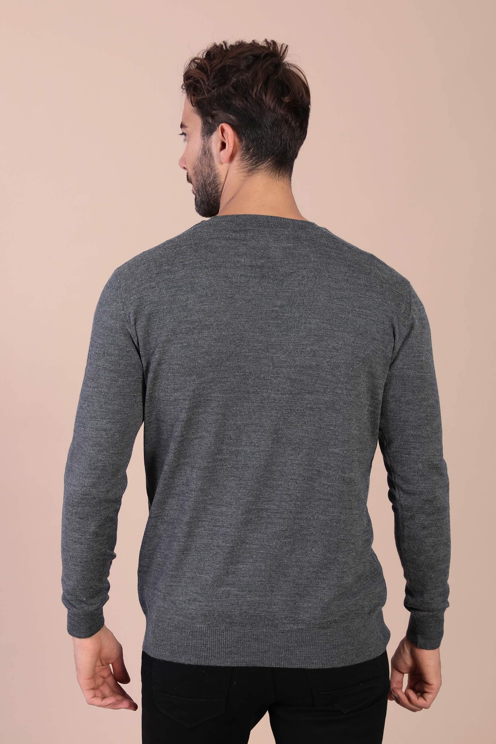 Ferraro Bisiklet Yaka Superfine Yün Kazak