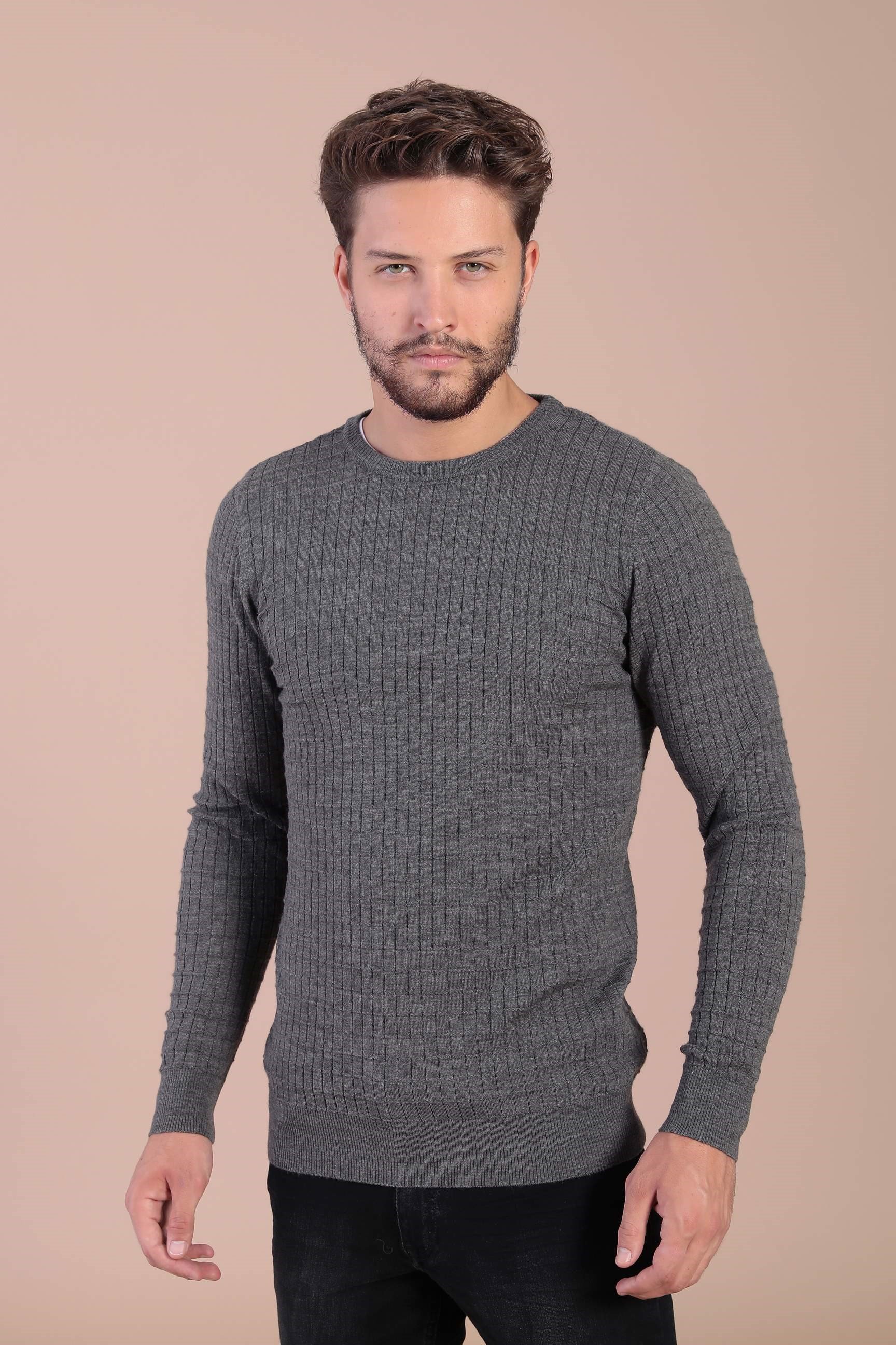 Ferraro Bisiklet Yaka Superfine Yün Kazak