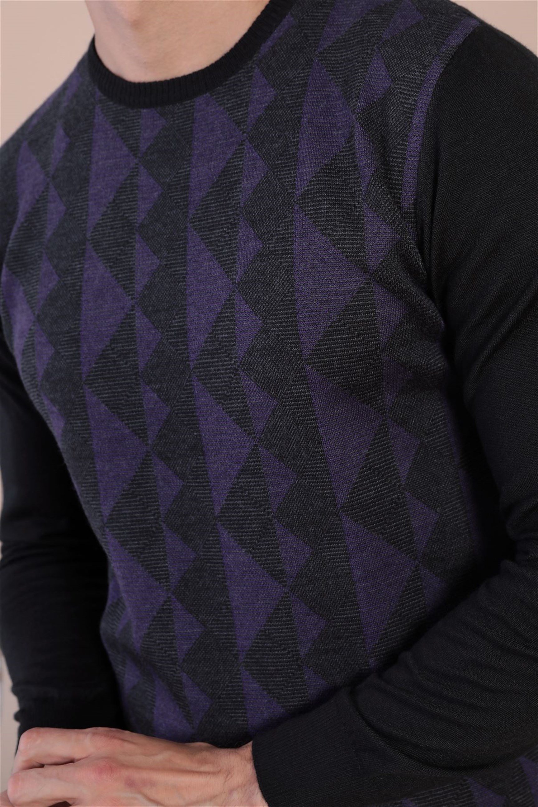 Ferraro Bisiklet Yaka Superfine Yün Kazak