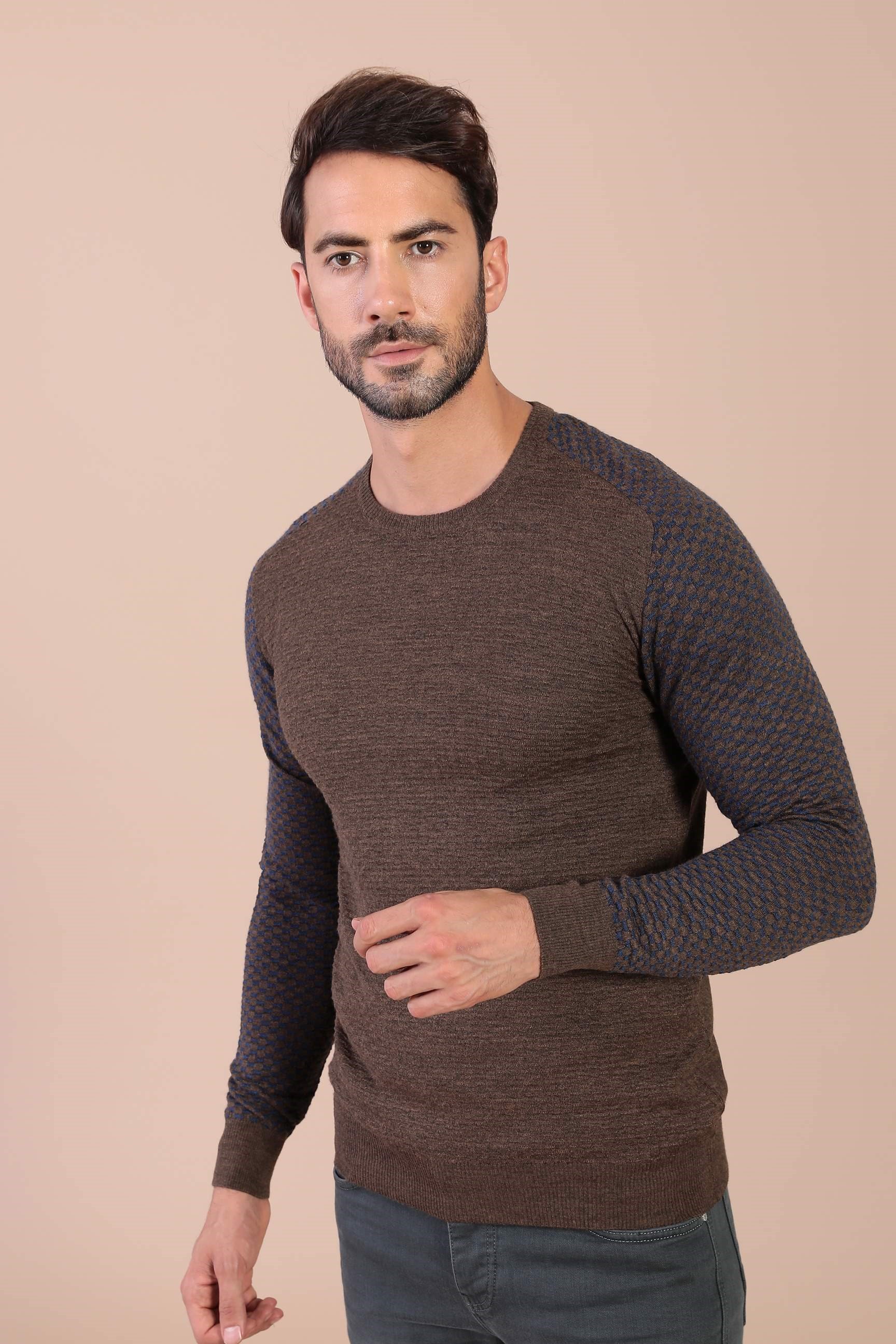 Ferraro Bisiklet Yaka Superfine Yün Kazak