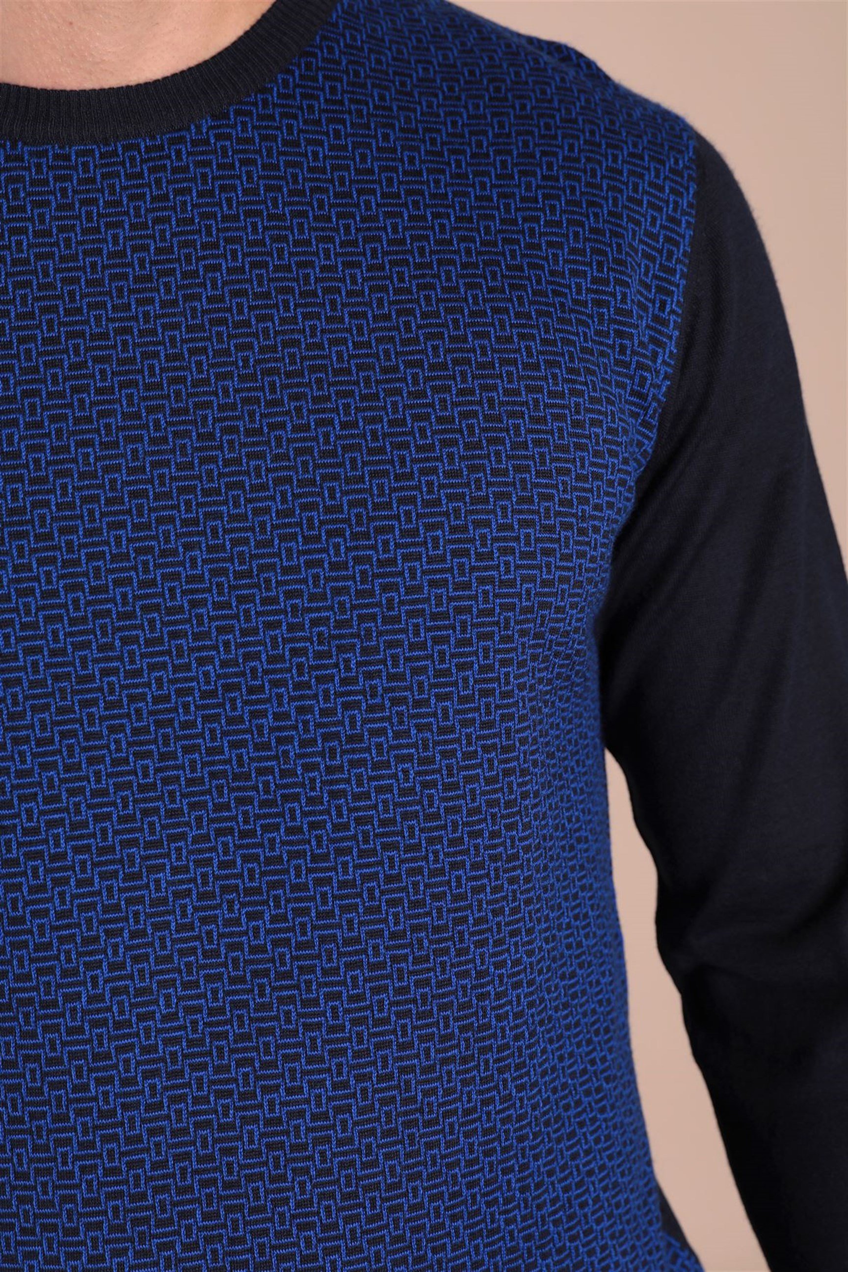 Ferraro Bisiklet Yaka Superfine Yün Kazak