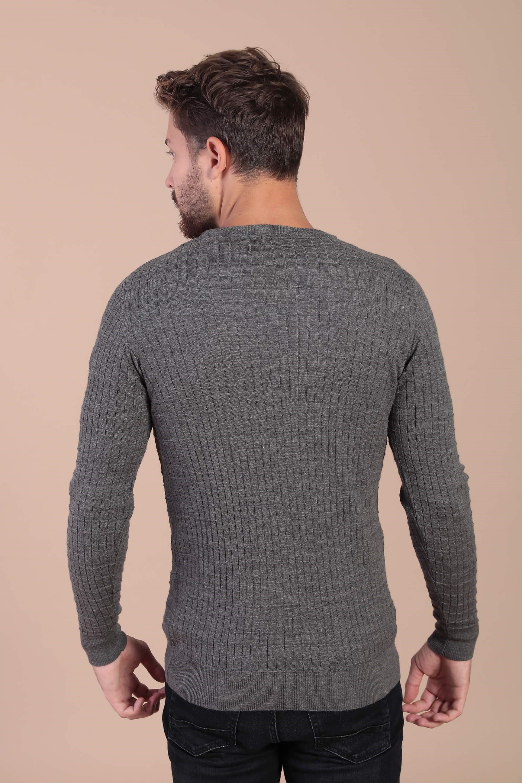 Ferraro Bisiklet Yaka Superfine Yün Kazak