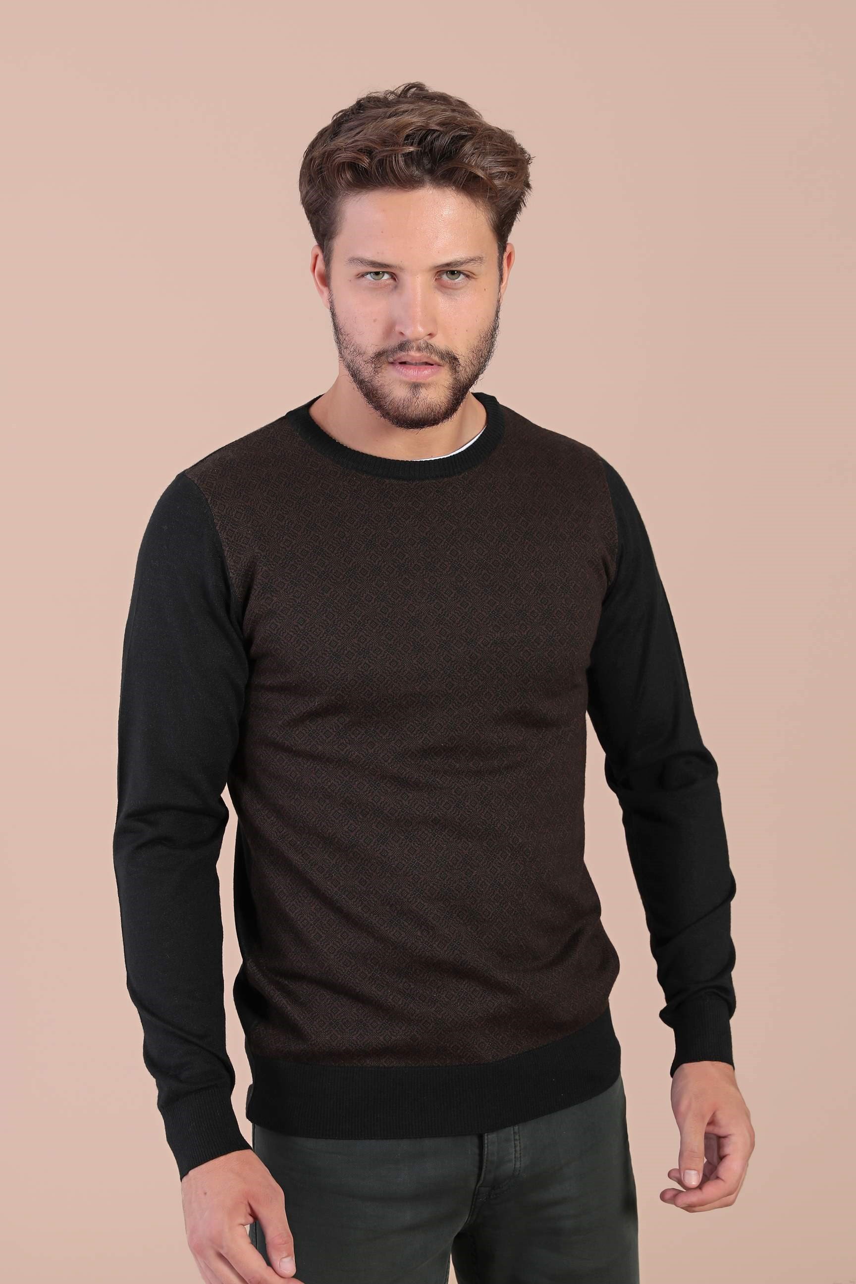 Ferraro Bisiklet Yaka Superfine Yün Kazak