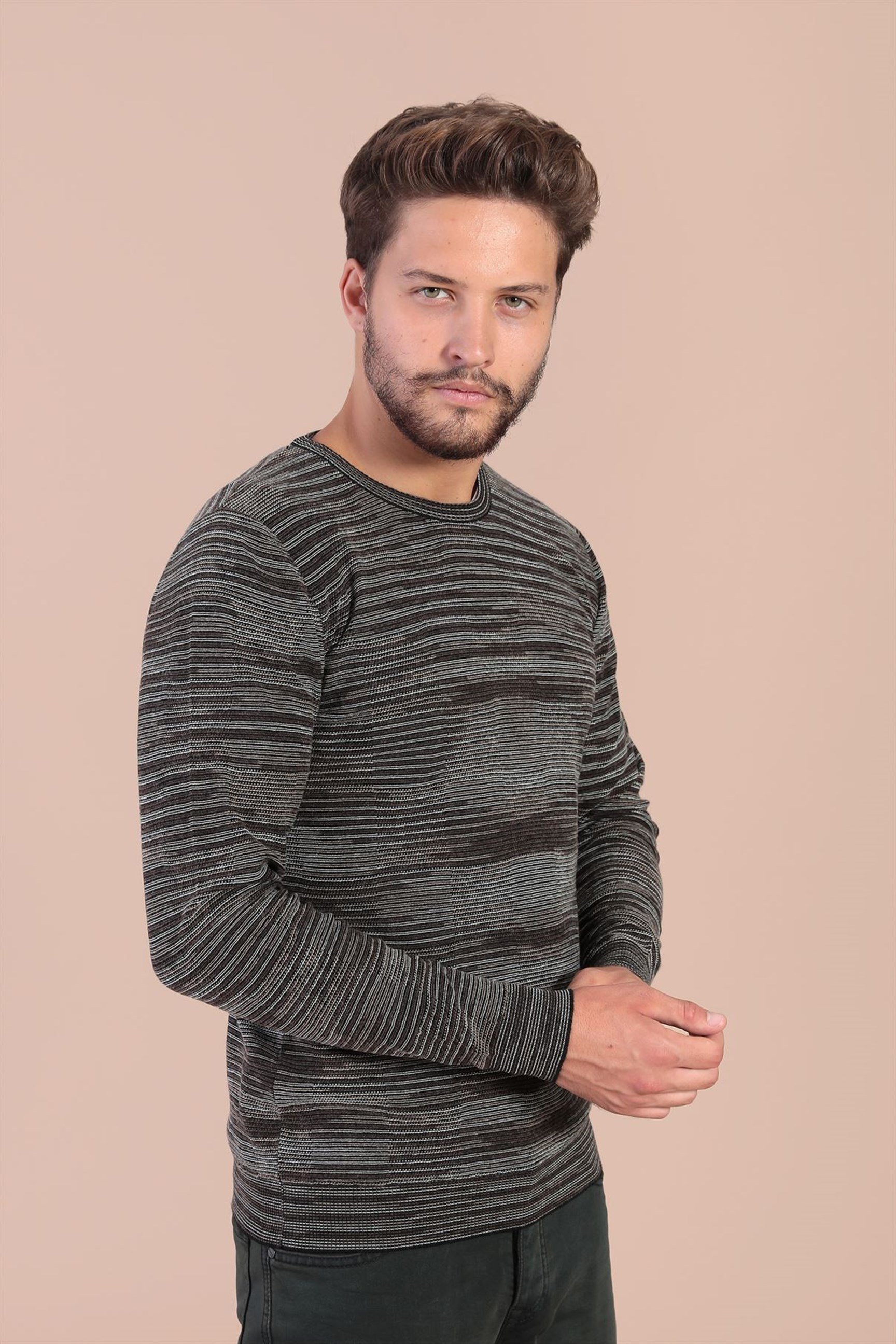 Ferraro Bisiklet Yaka Superfine Yün Kazak