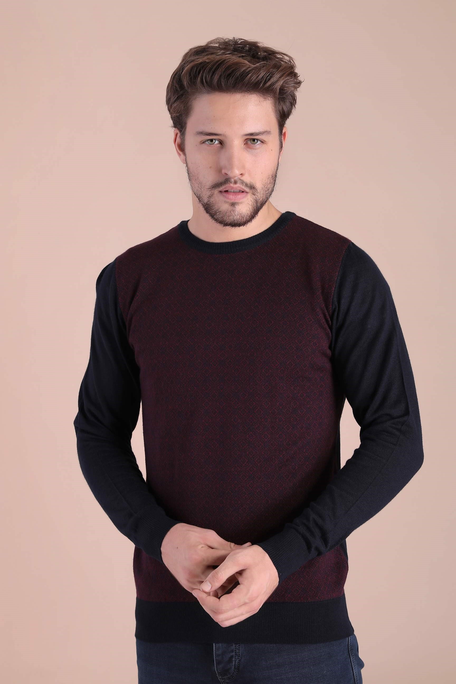 Ferraro Bisiklet Yaka Superfine Yün Kazak