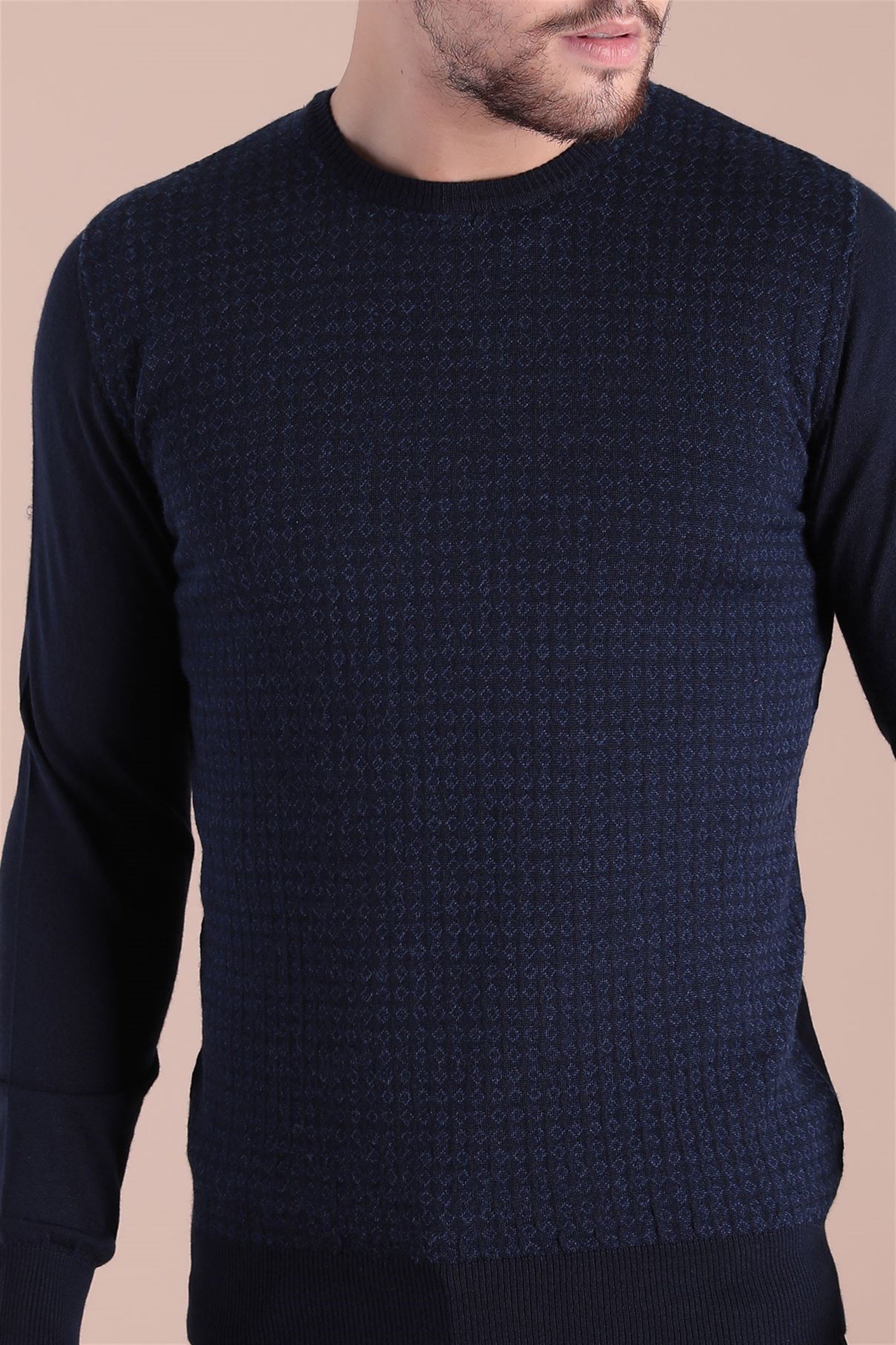 Ferraro Bisiklet Yaka Superfine Yün Kazak