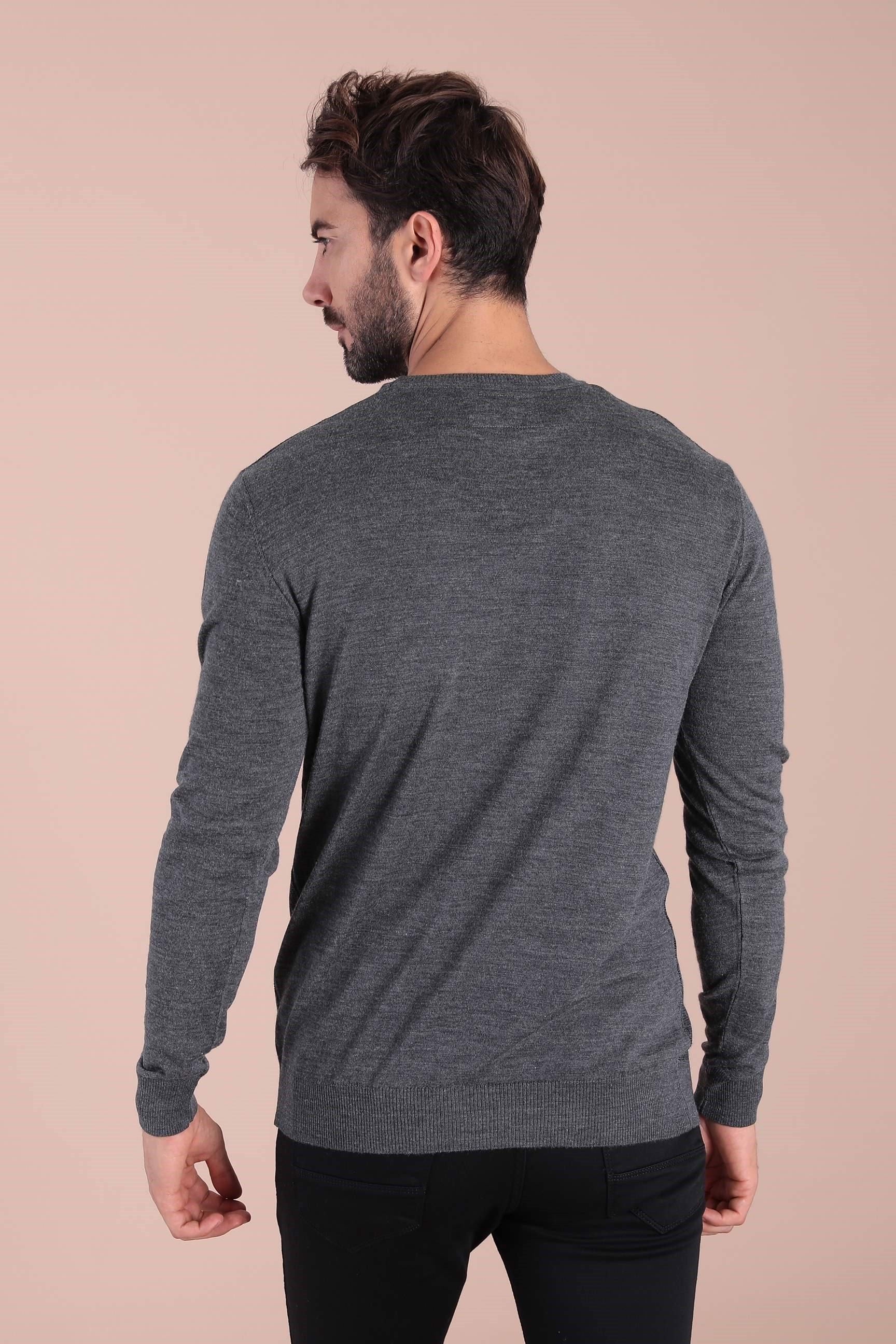 Ferraro Bisiklet Yaka Superfine Yün Kazak