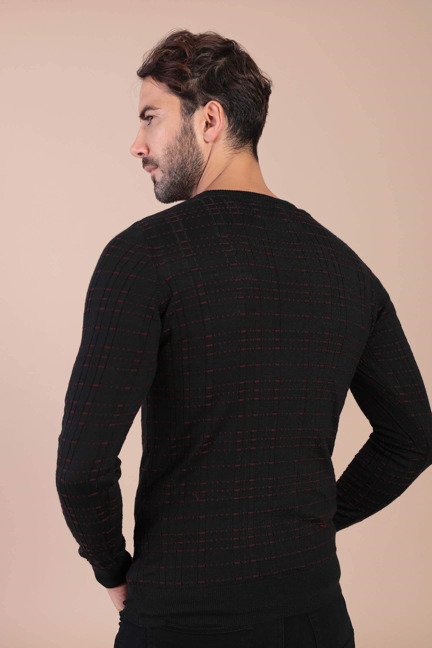 Ferraro Bisiklet Yaka Superfine Yün Kazak