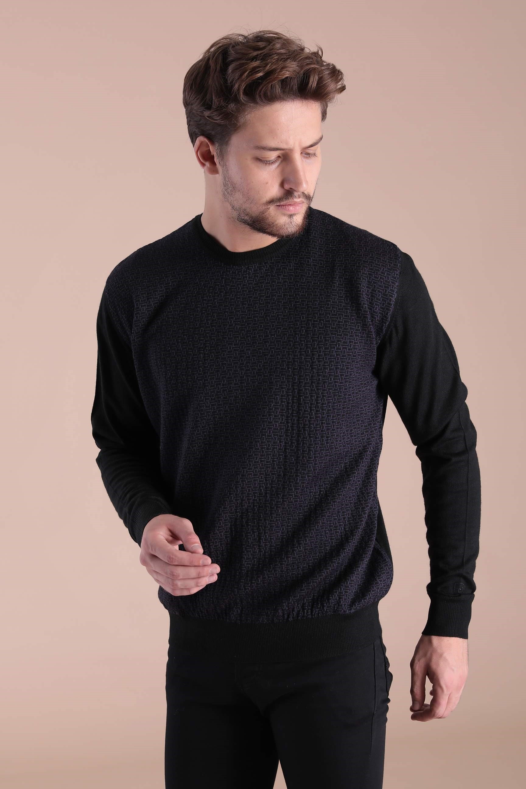 Ferraro Bisiklet Yaka Superfine Yün Kazak