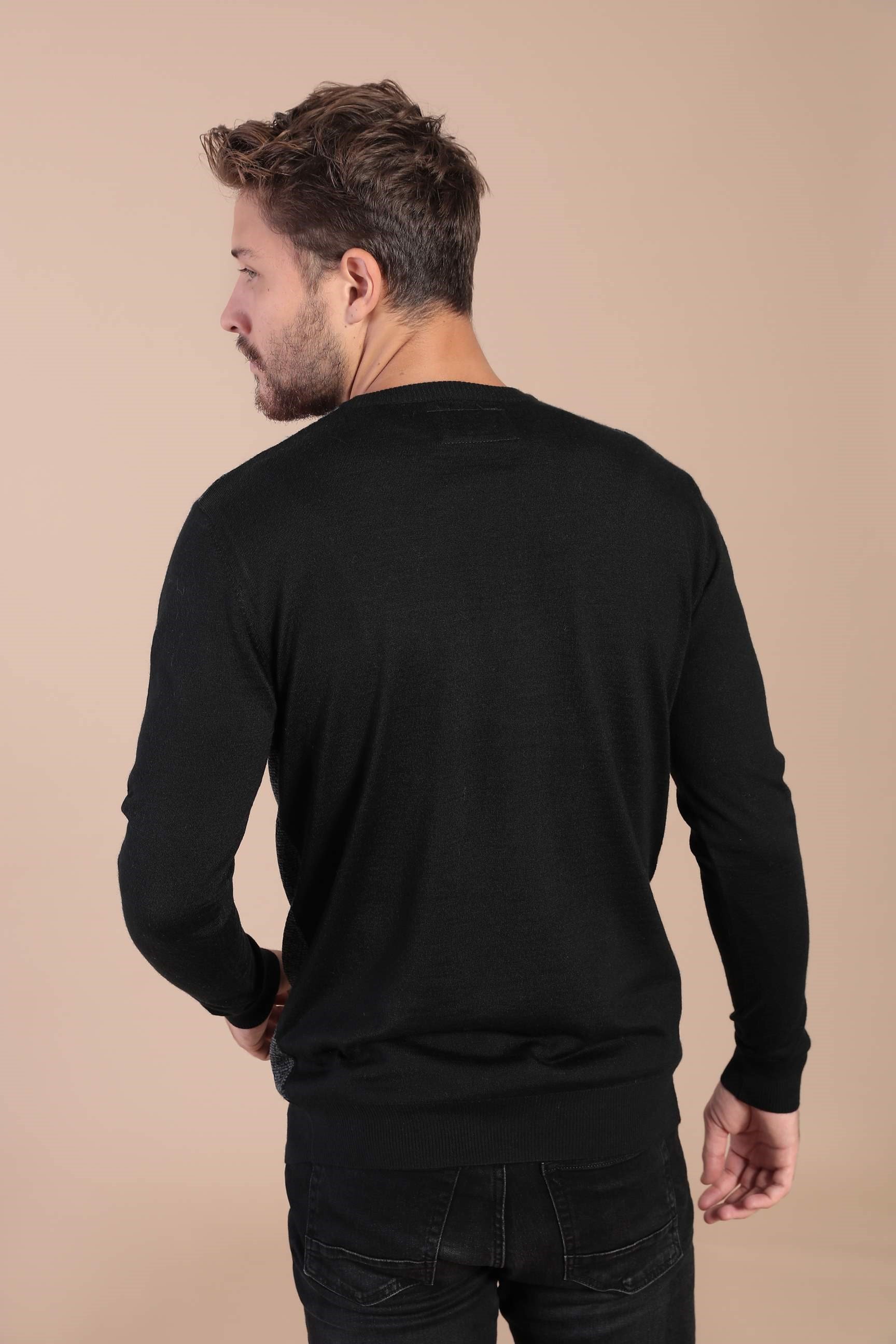 Ferraro Bisiklet Yaka Superfine Yün Kazak