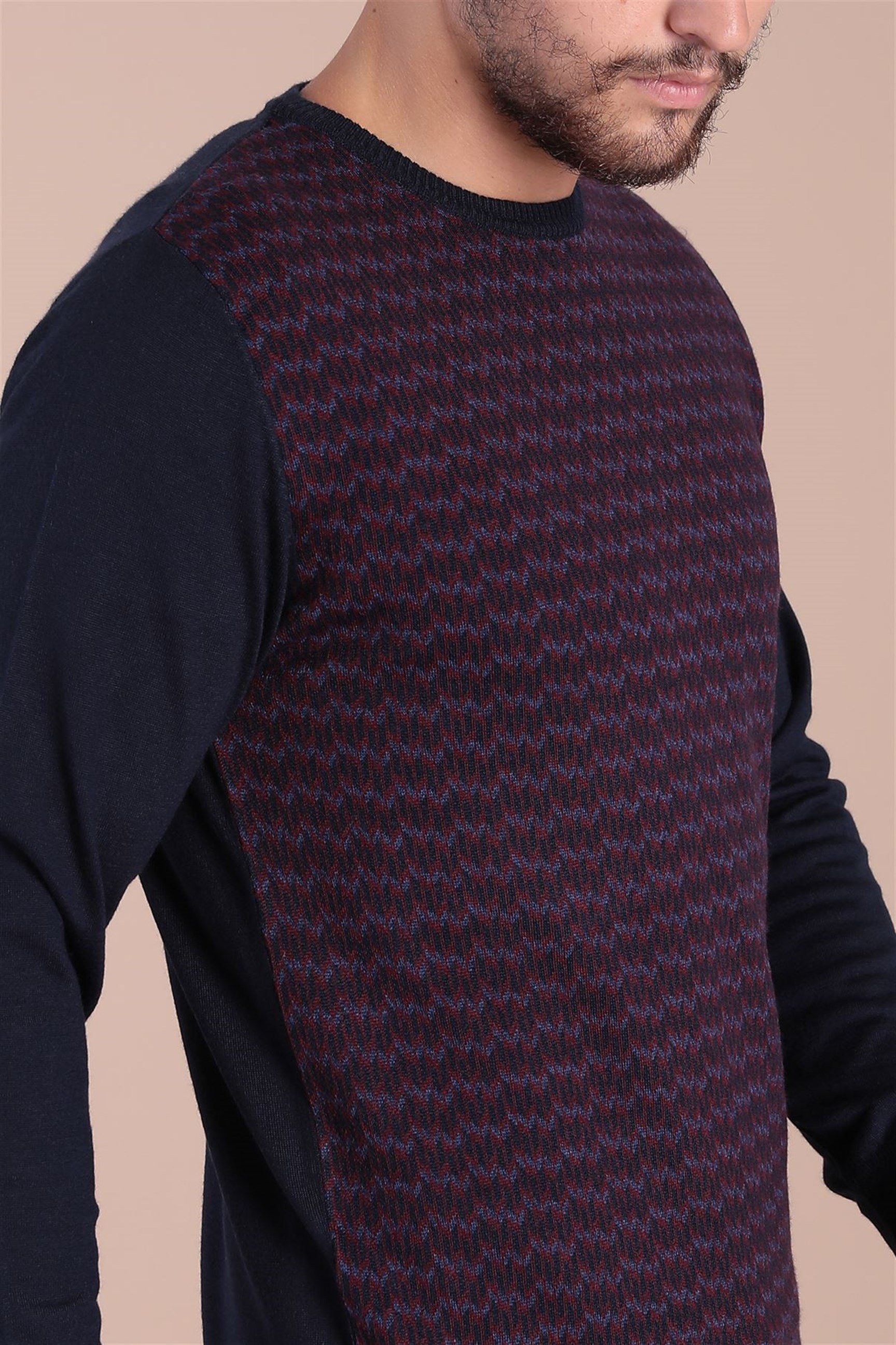 Ferraro Bisiklet Yaka Superfine Yün Kazak