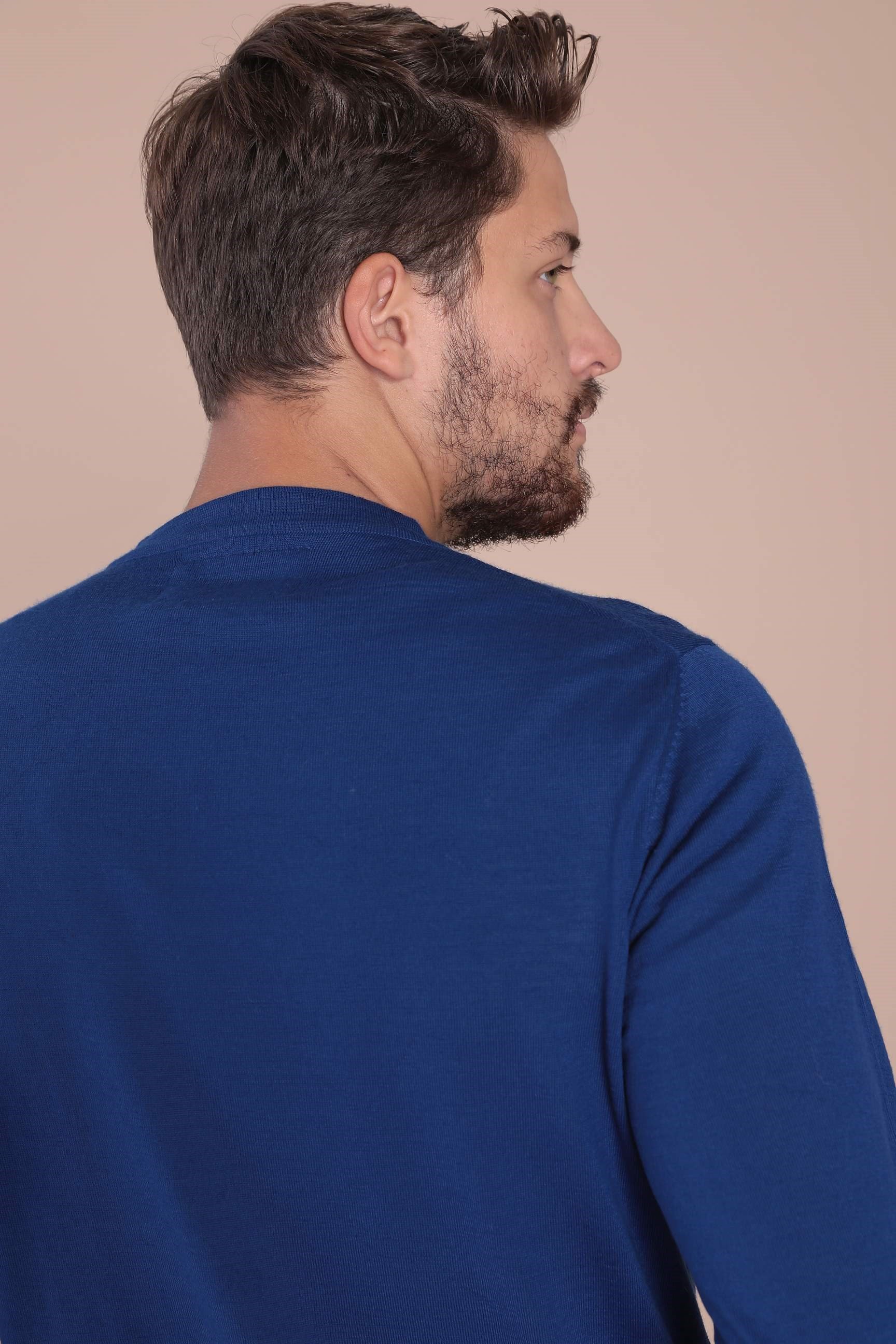 Ferraro Bisiklet Yaka Superfine Yün Kazak