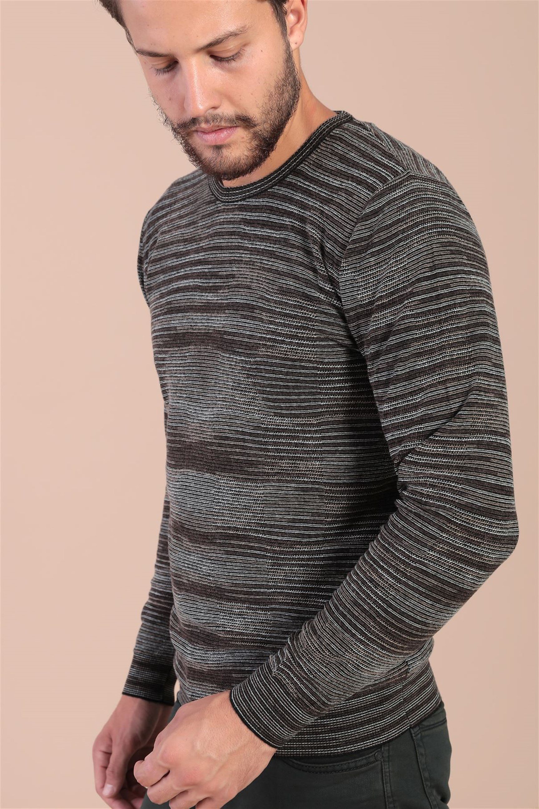 Ferraro Bisiklet Yaka Superfine Yün Kazak