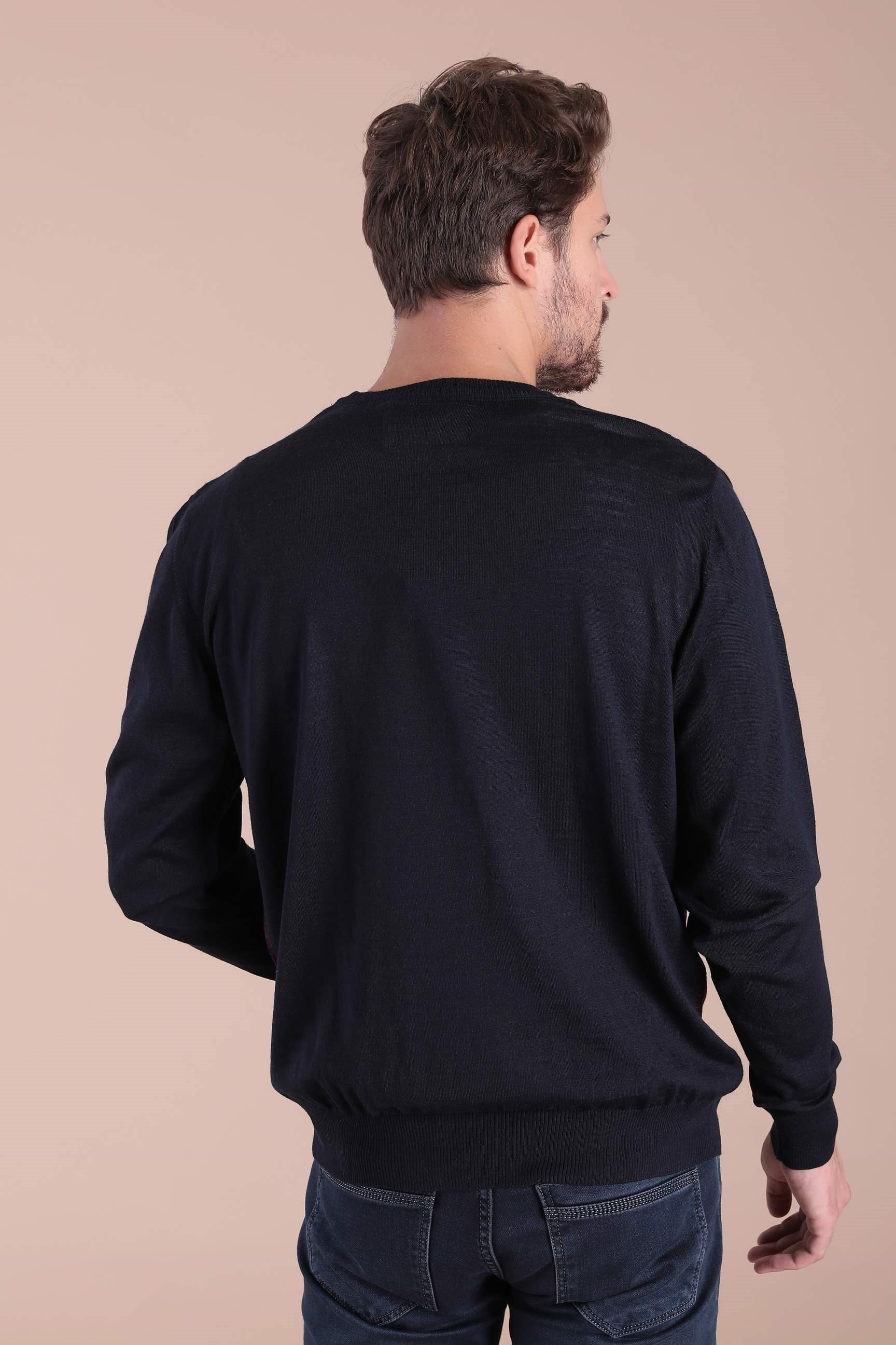 Ferraro Bisiklet Yaka Superfine Yün Kazak