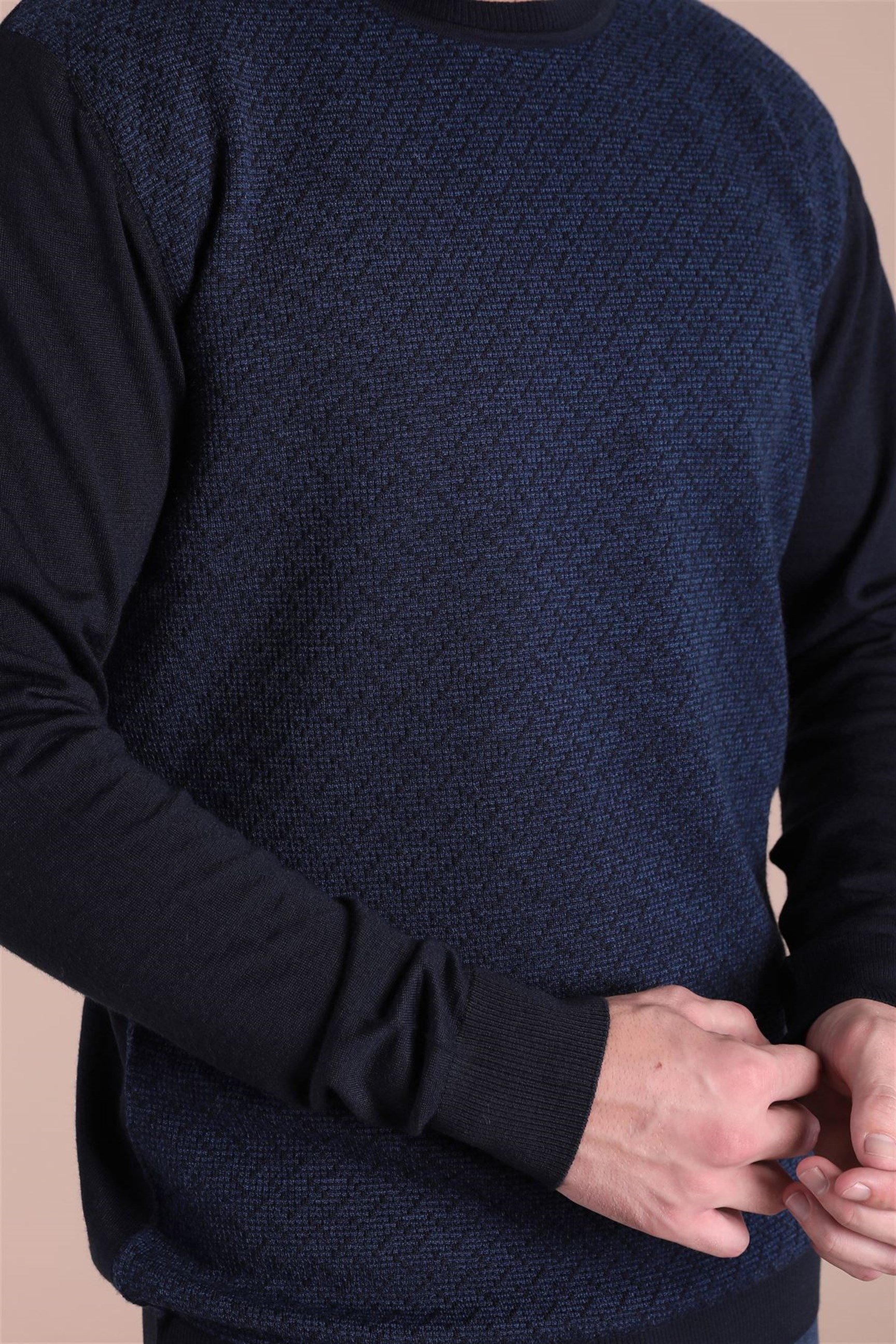 Ferraro Bisiklet Yaka Superfine Yün Kazak