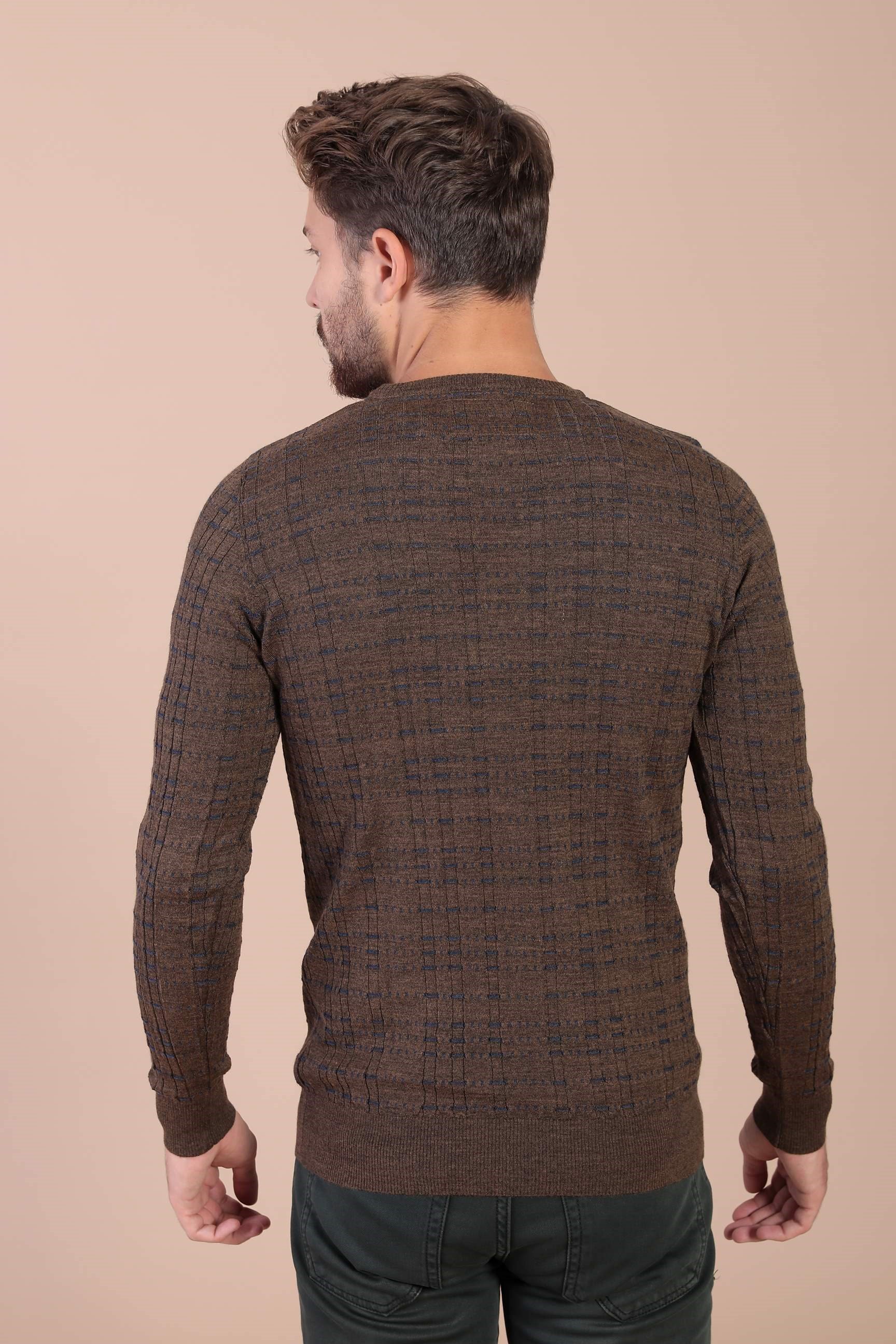 Ferraro Bisiklet Yaka Superfine Yün Kazak