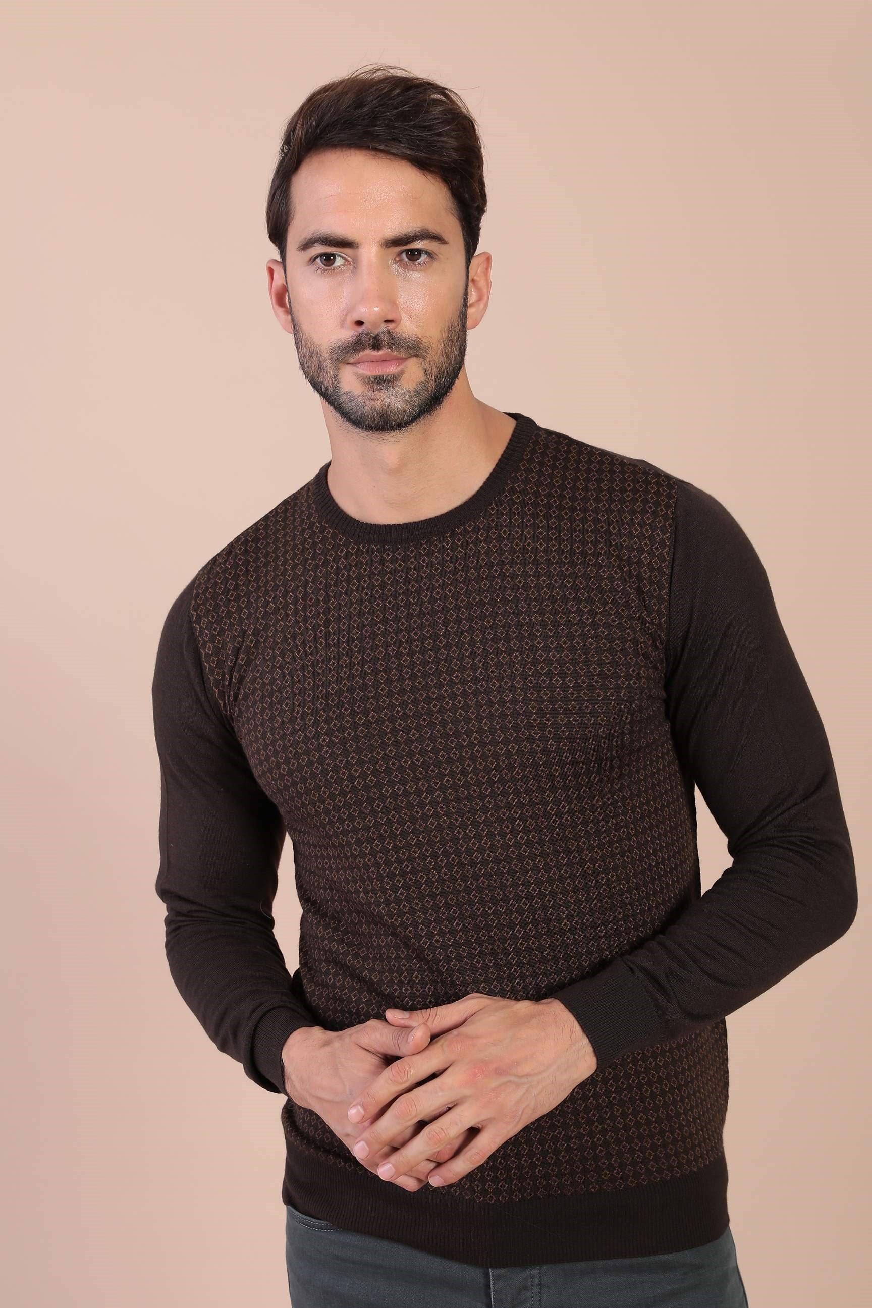 Ferraro Bisiklet Yaka Superfine Yün Kazak