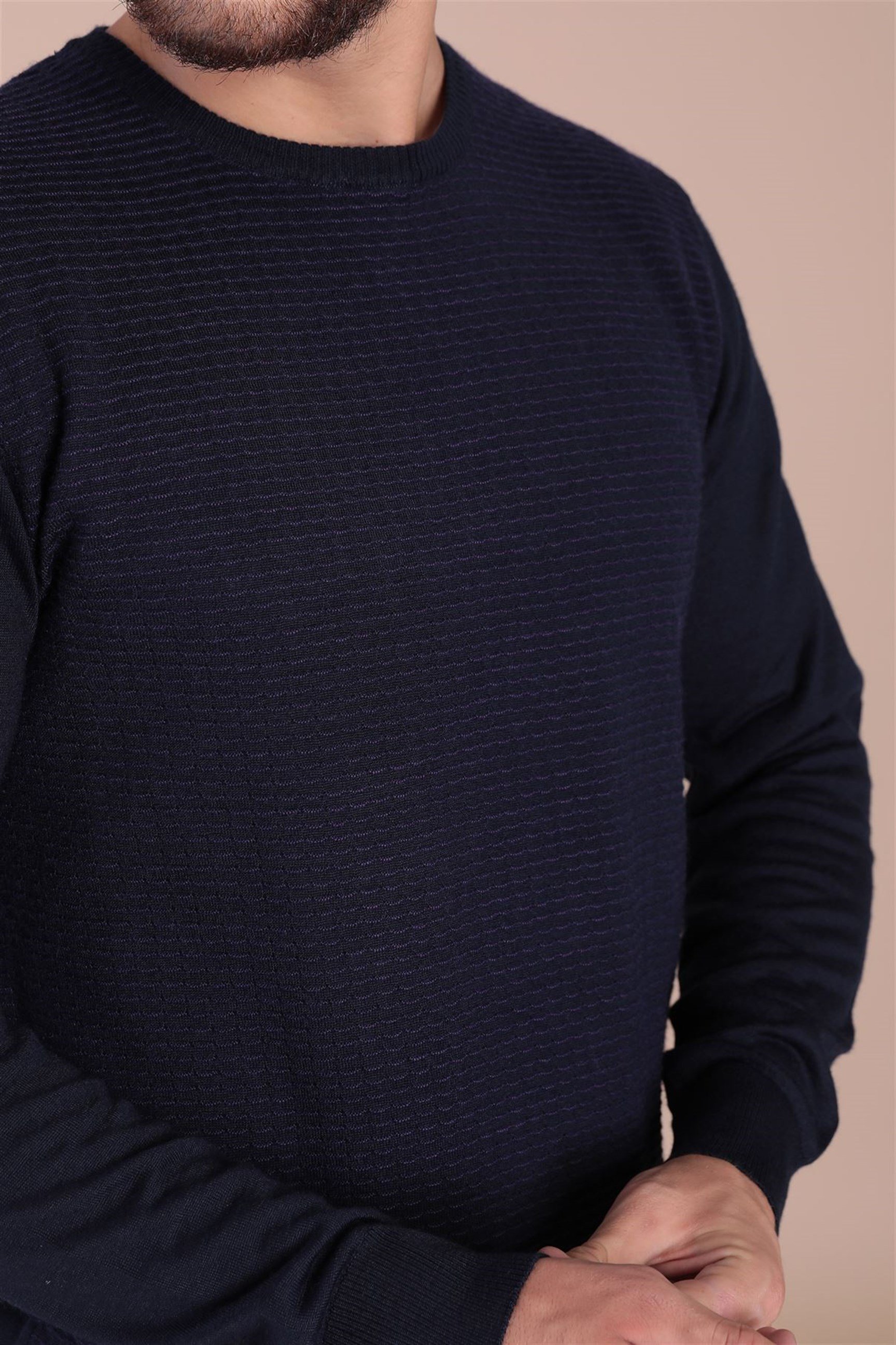 Ferraro Bisiklet Yaka Superfine Yün Kazak