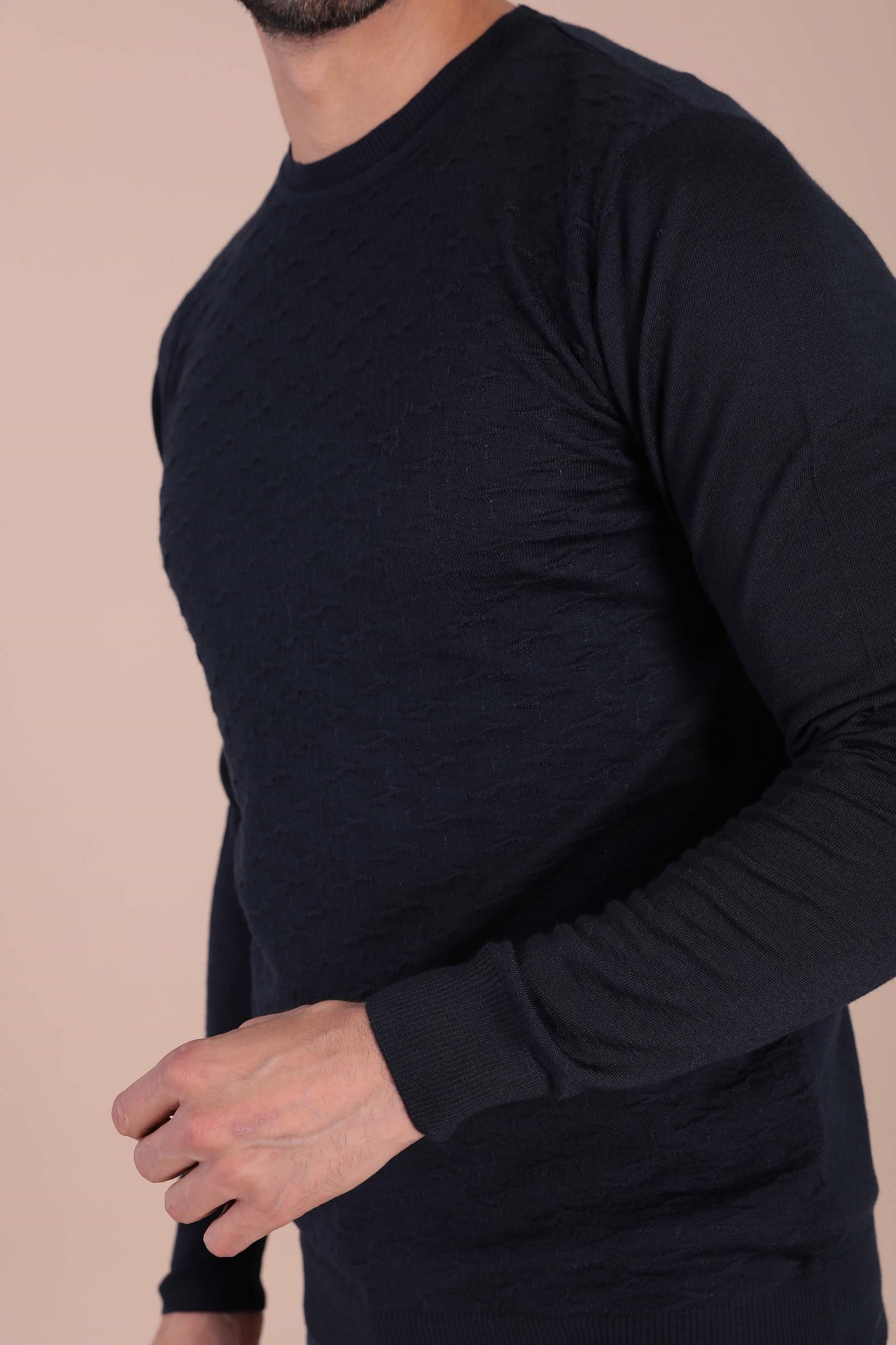 Ferraro Bisiklet Yaka Superfine Yün Kazak