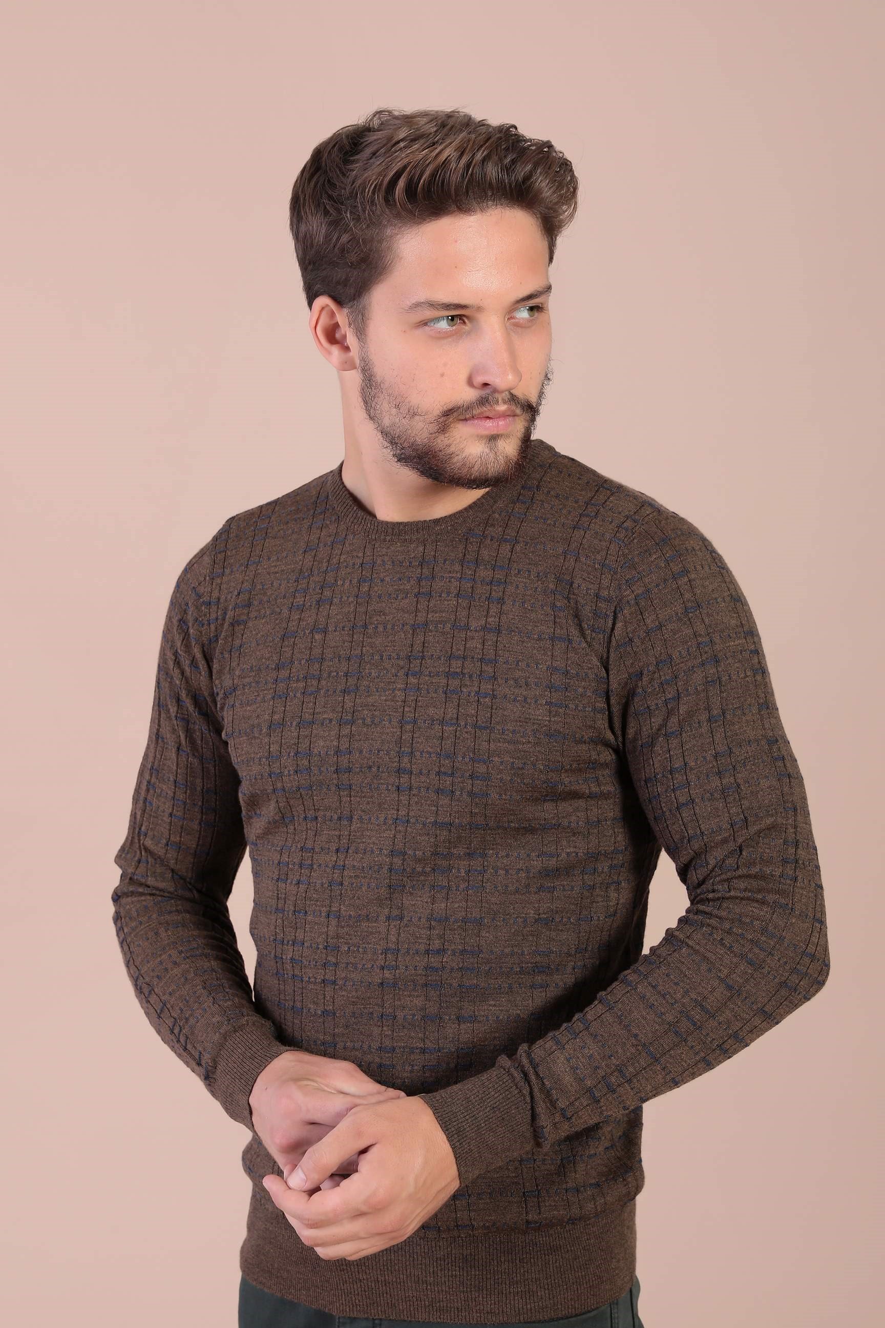 Ferraro Bisiklet Yaka Superfine Yün Kazak