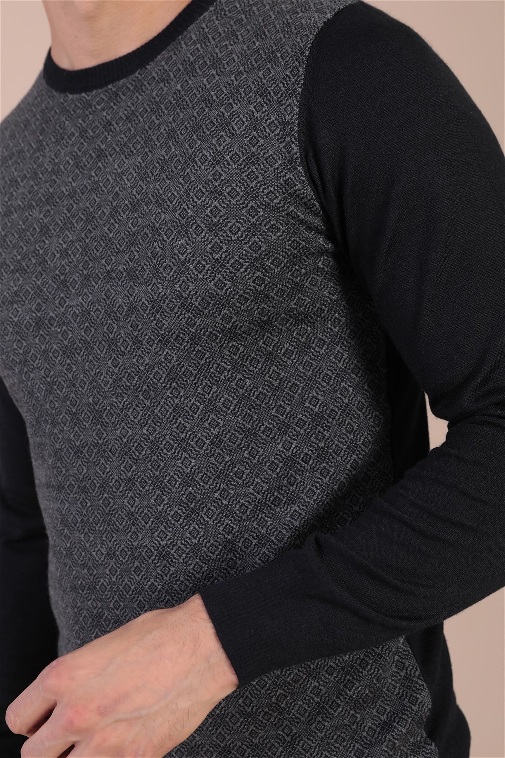 Ferraro Bisiklet Yaka Superfine Yün Kazak