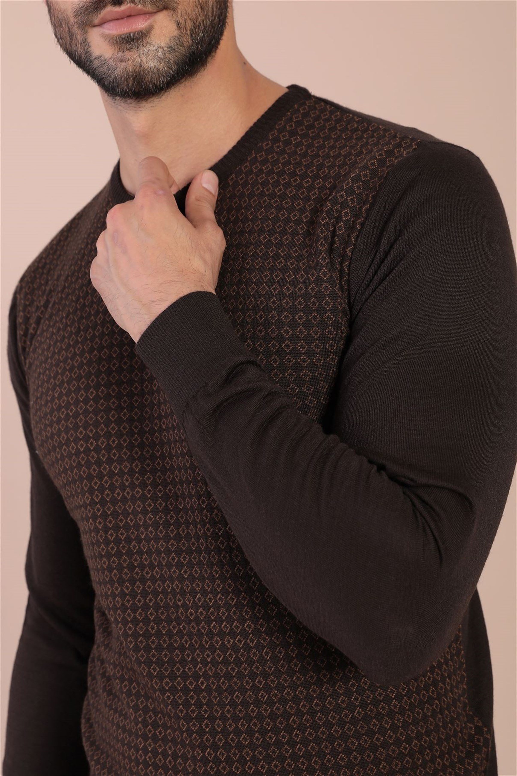 Ferraro Bisiklet Yaka Superfine Yün Kazak