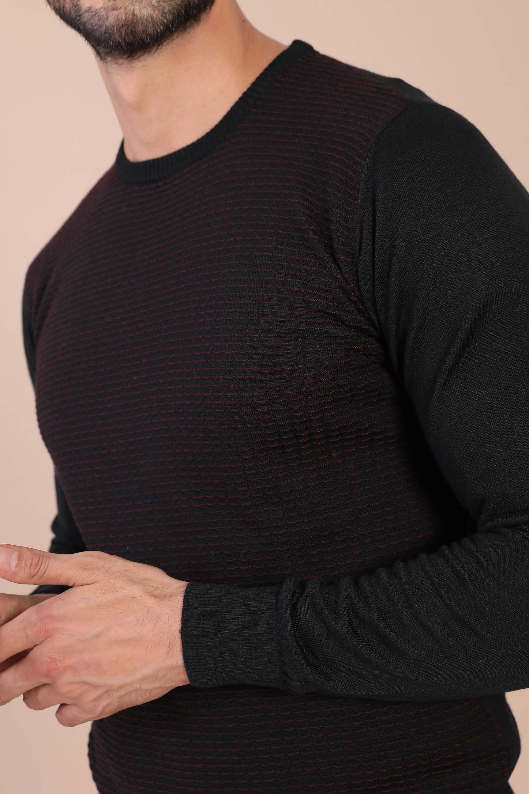 Ferraro Bisiklet Yaka Superfine Yün Kazak