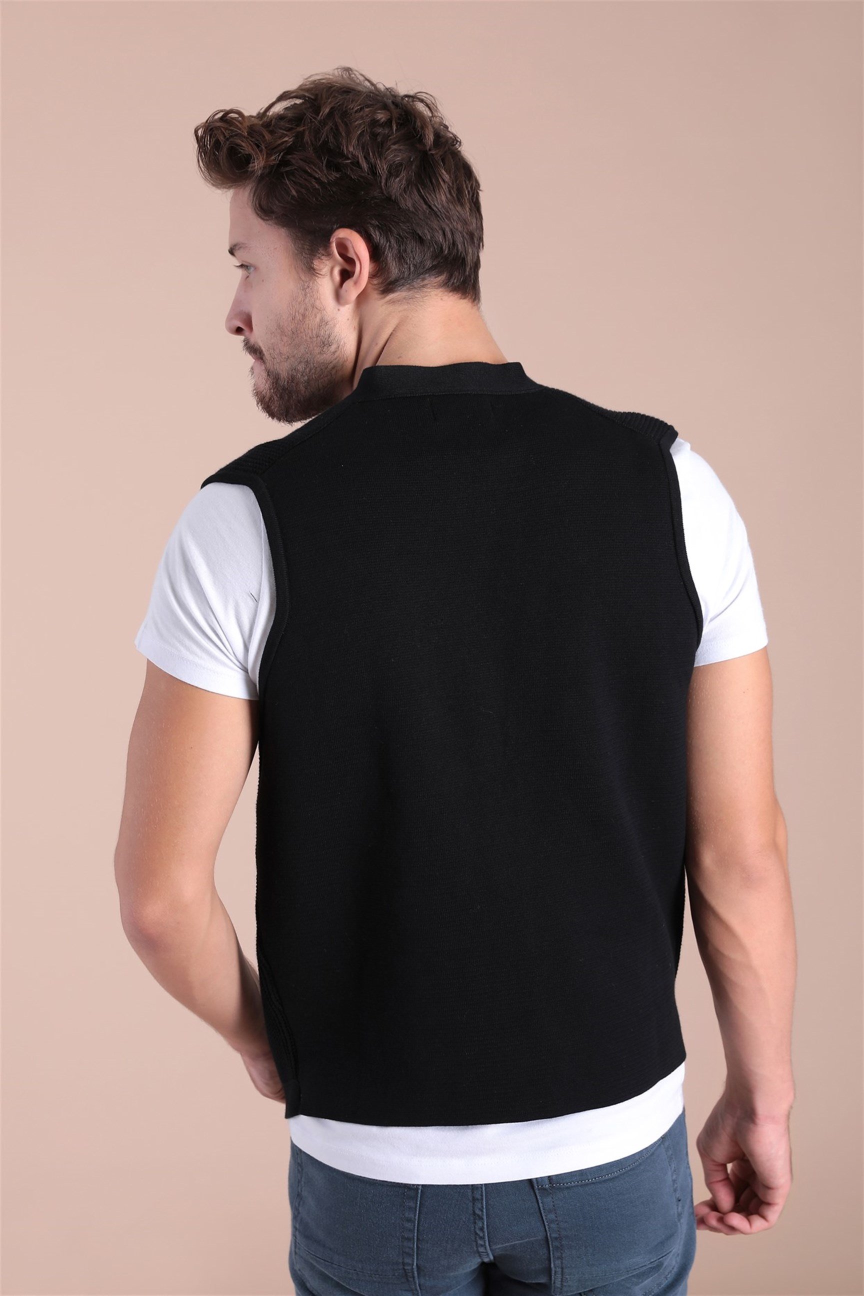 Ferraro Desenli Pamuk Triko Yelek