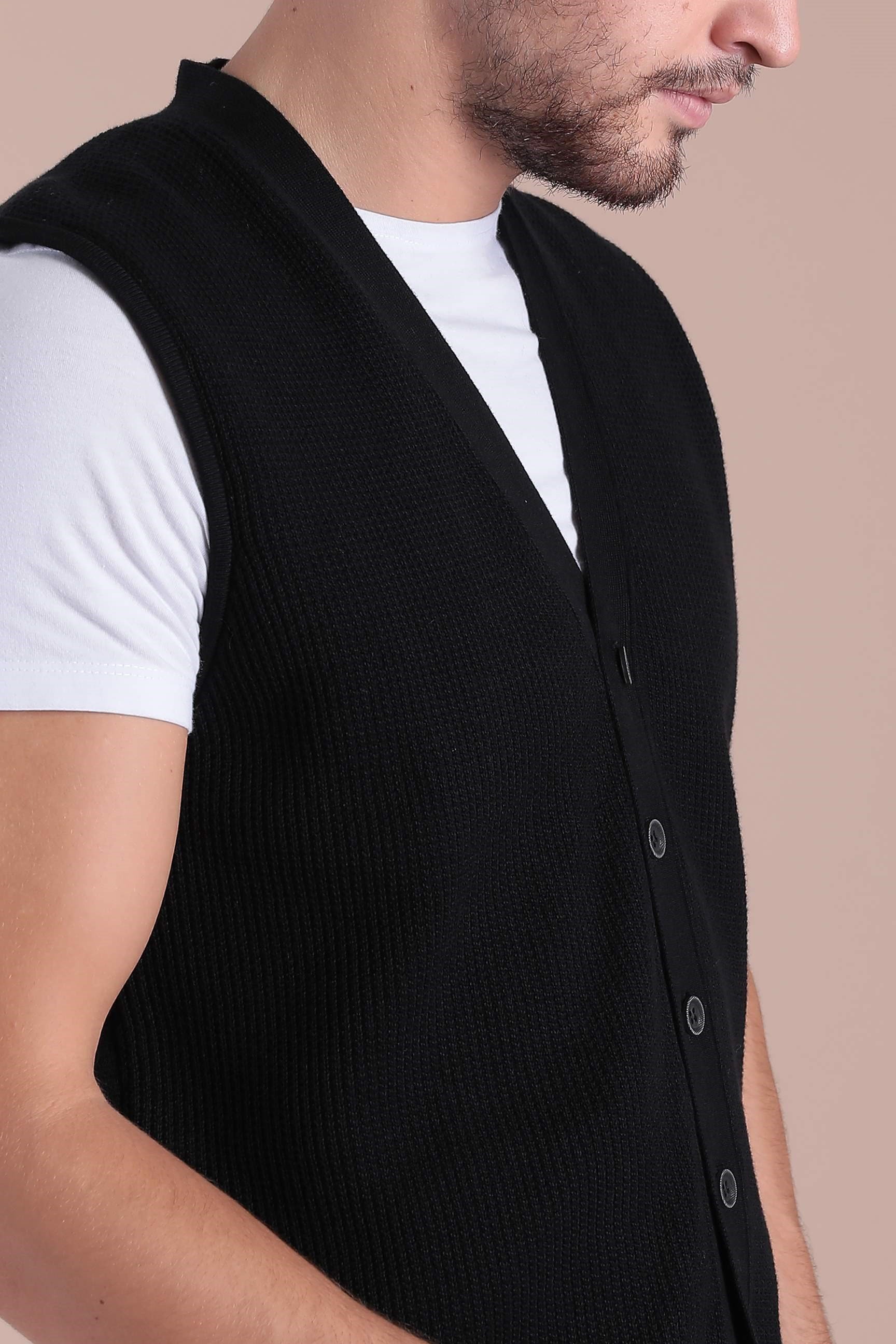 Ferraro Desenli Pamuk Triko Yelek