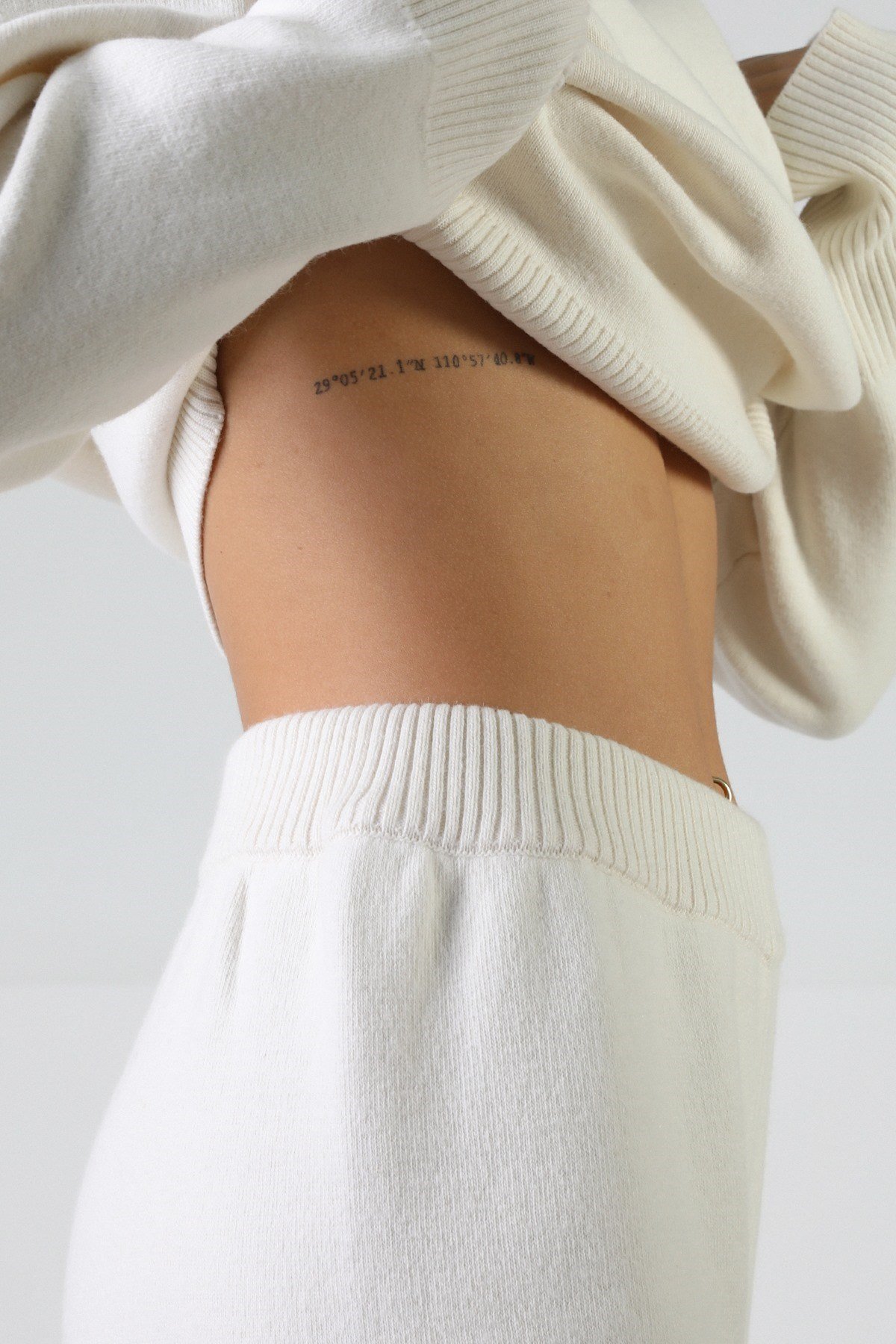 Ferraro Ekru Kaşmirli Kadın Triko Pantolon