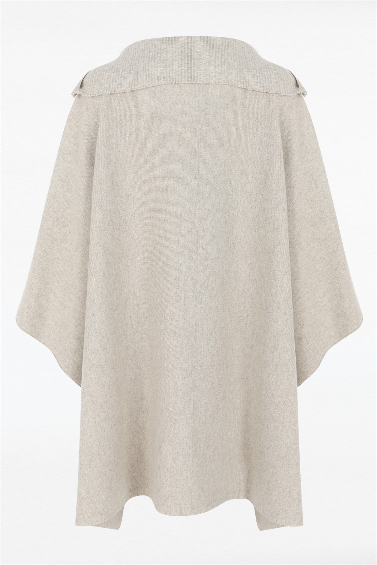 Ferraro Fermuarlı Kaşmirli Kadın Triko Panço