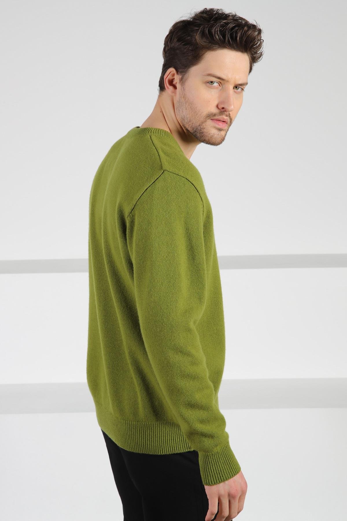 Ferraro Fiato V Yaka Erkek Uzun Kollu %100 Kuzu Yünü Triko Kazak