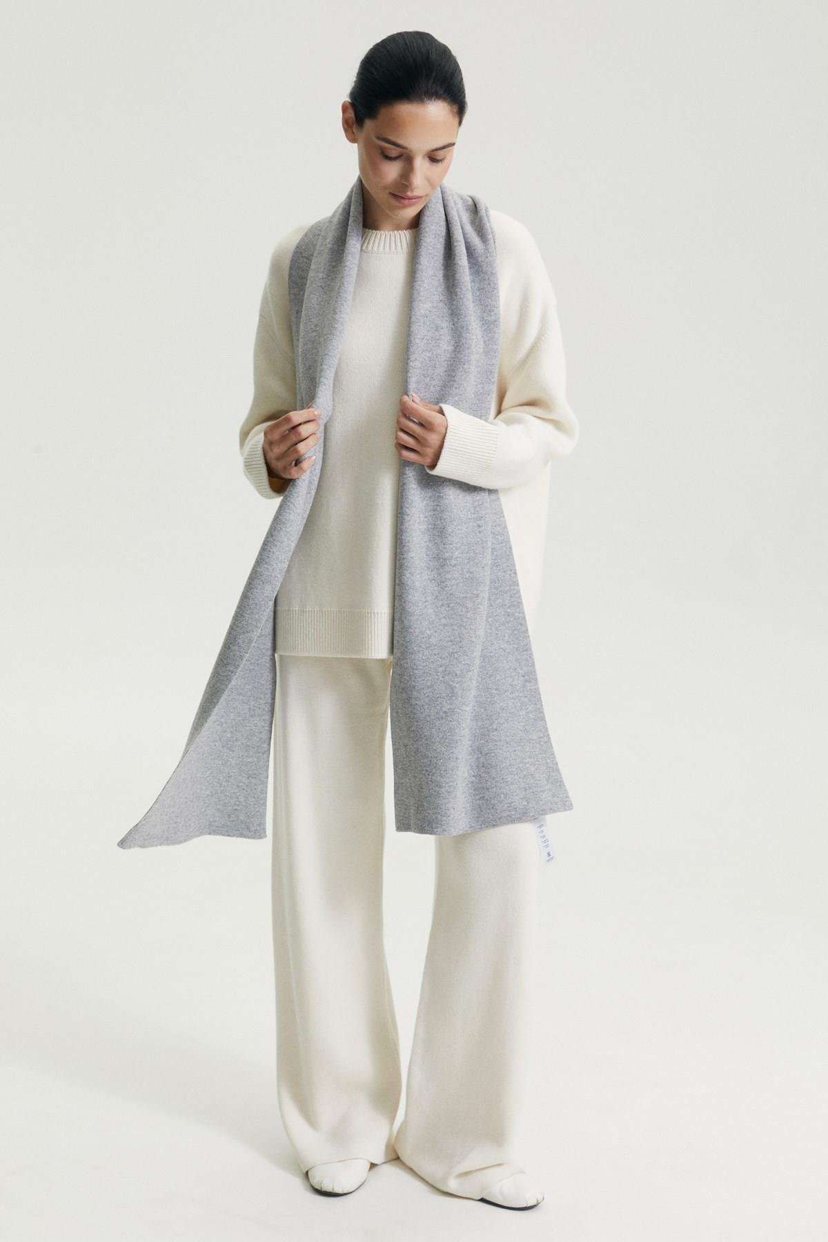 Ferraro Gri Kadın Atkı