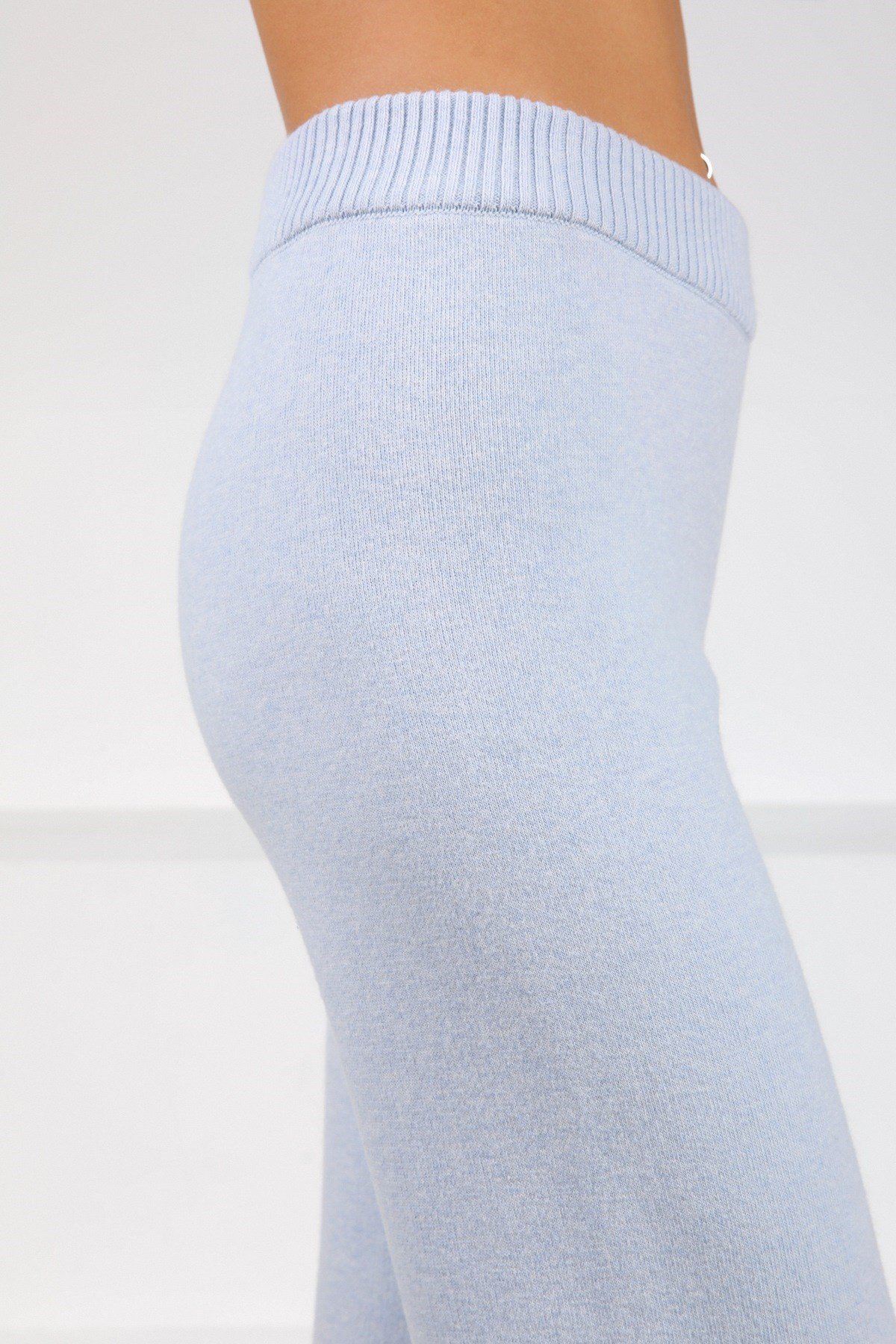 Ferraro Mavi Kaşmirli Kadın Triko Pantolon