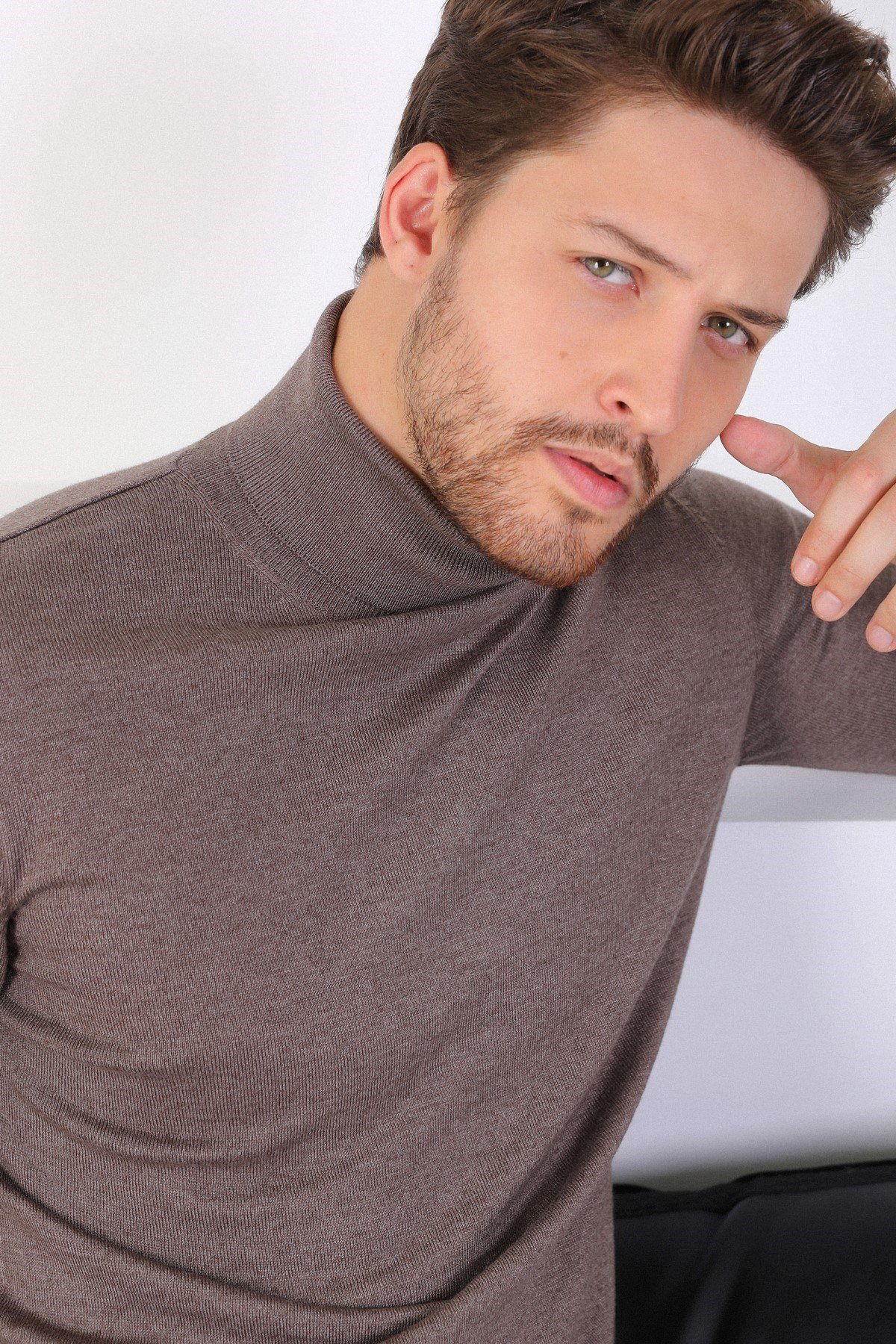 Ferraro Nescafe Balıkçı Yaka Pamuk Kazak