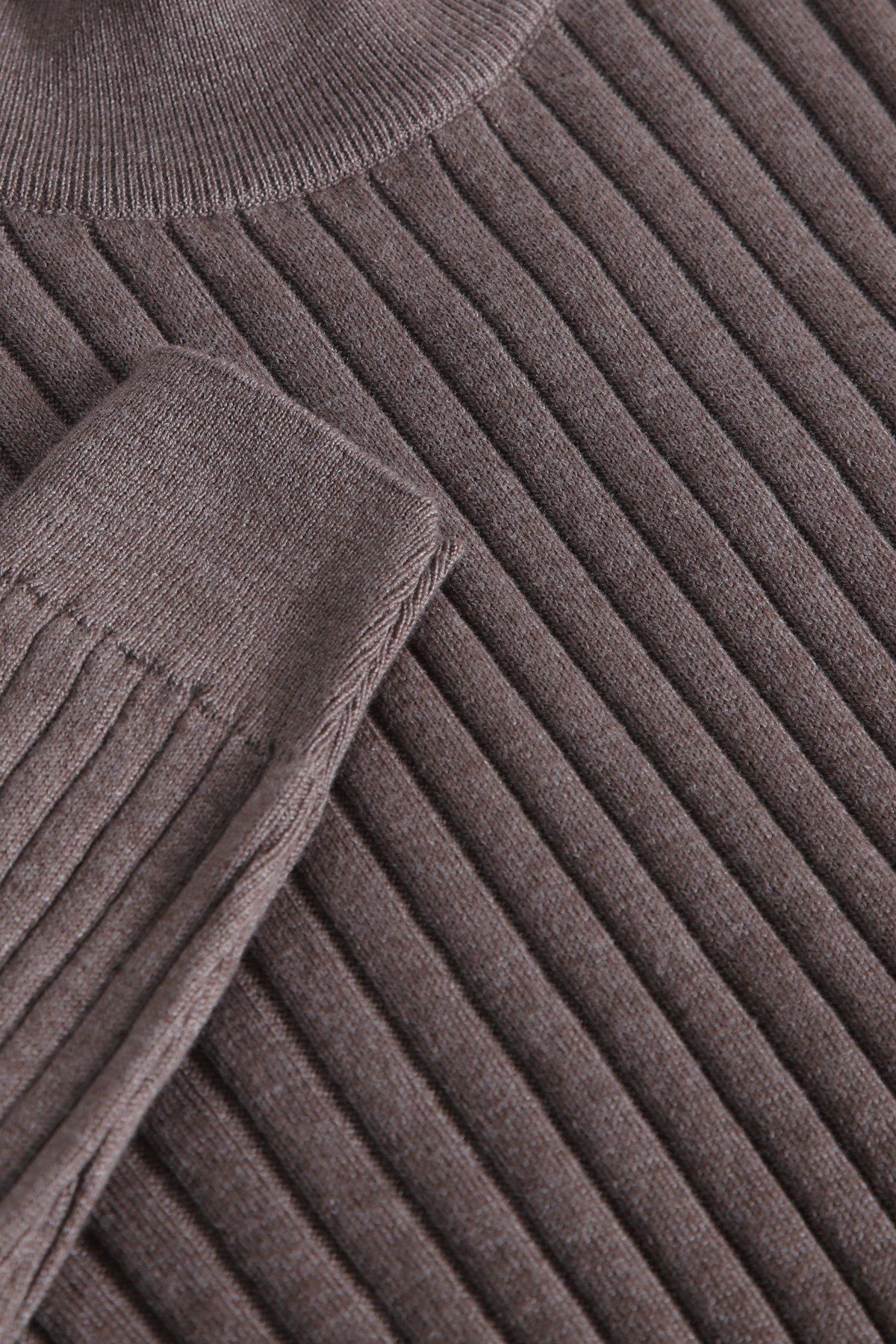 Ferraro Nescafe Yarım Balıkçı Yaka Fitilli Erkek Kazak