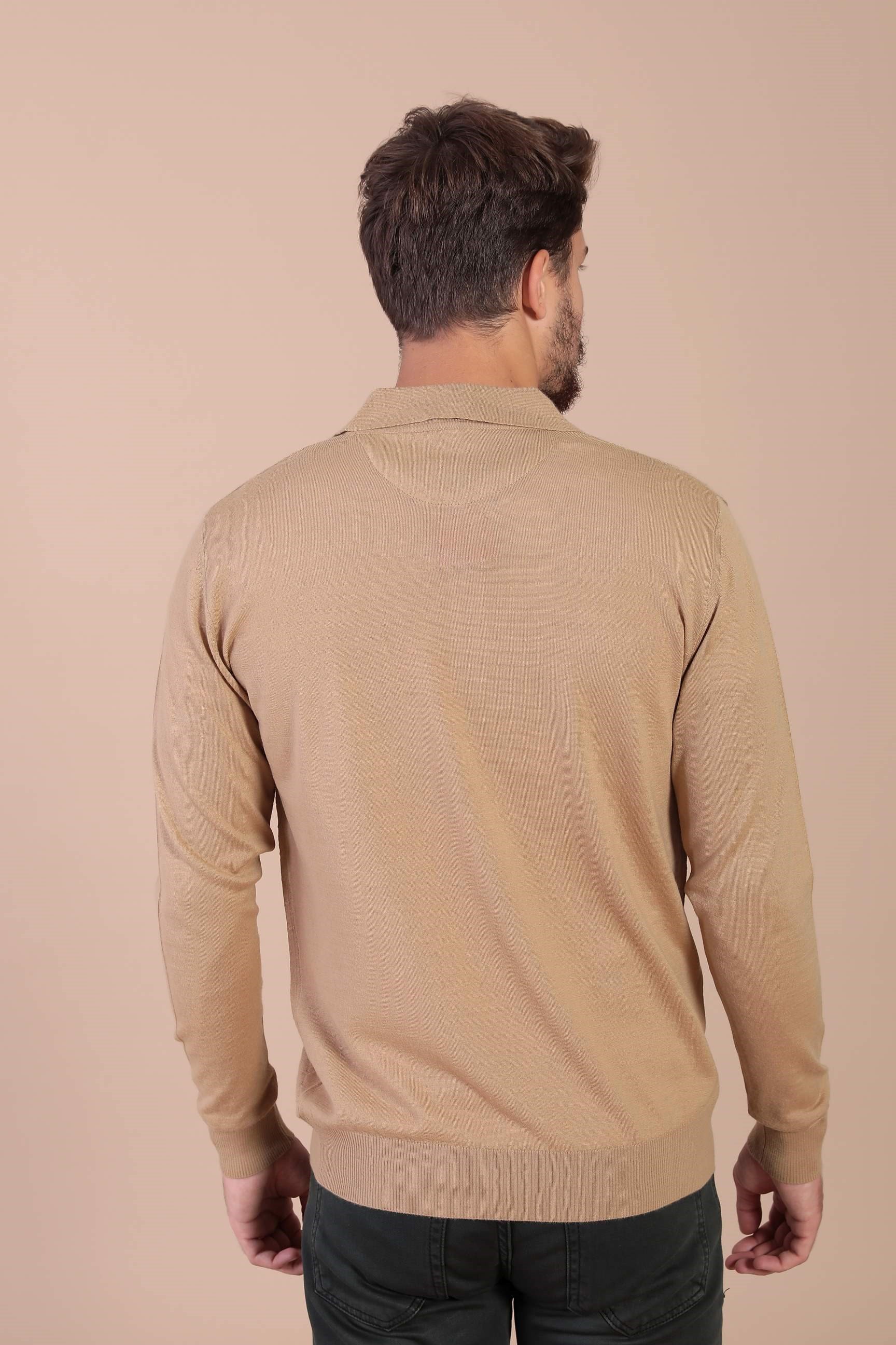 Ferraro Polo Yaka Superfine Yün Kazak