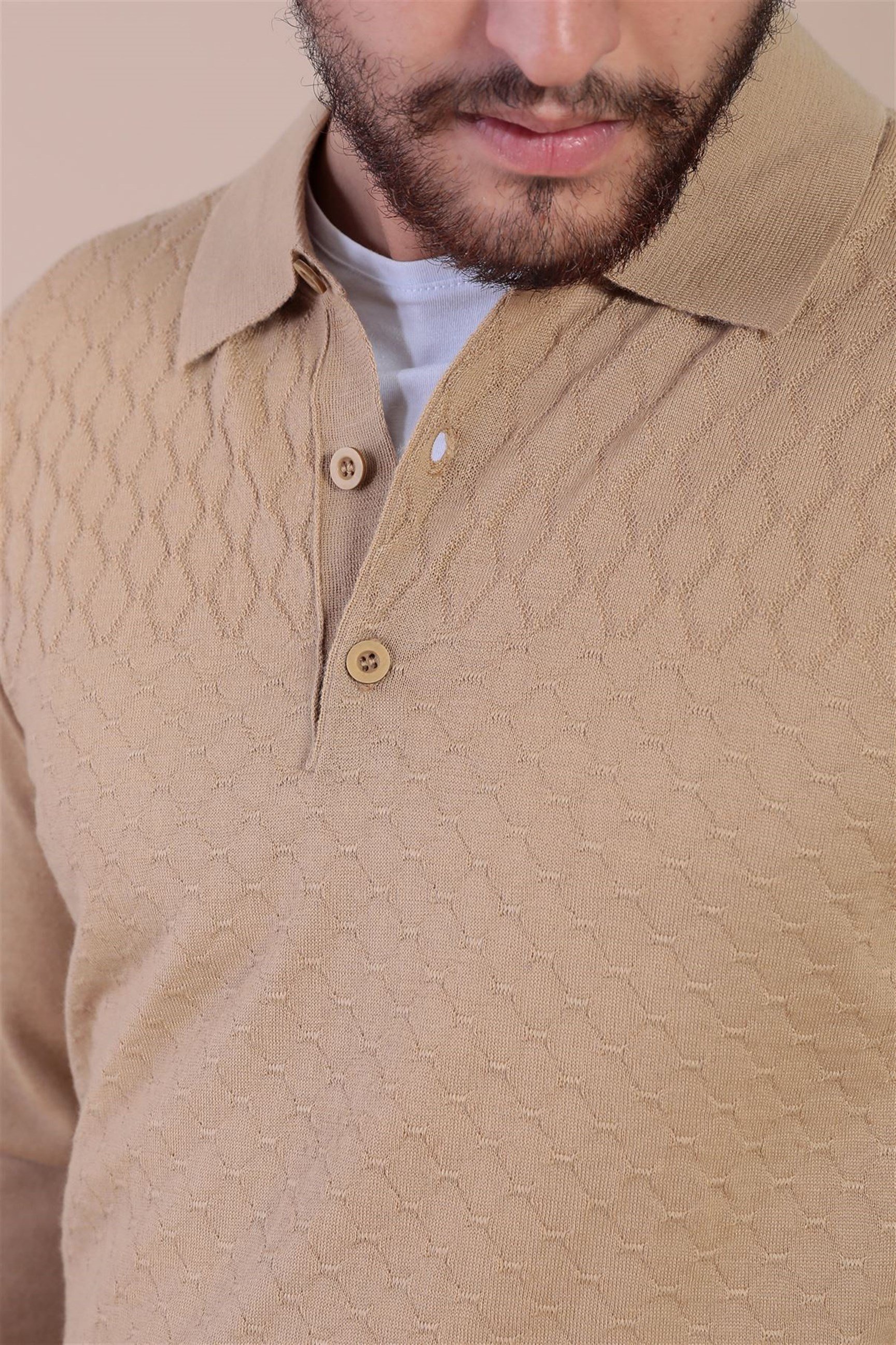 Ferraro Polo Yaka Superfine Yün Kazak