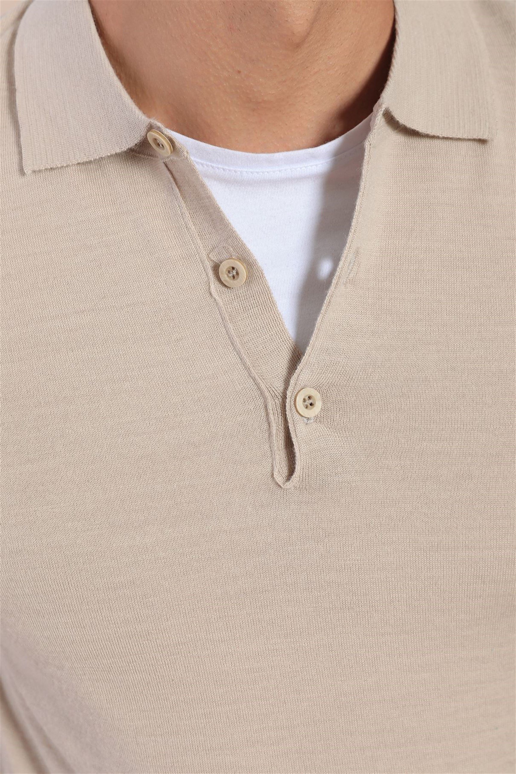 Ferraro Polo Yaka Superfine Yün Kazak