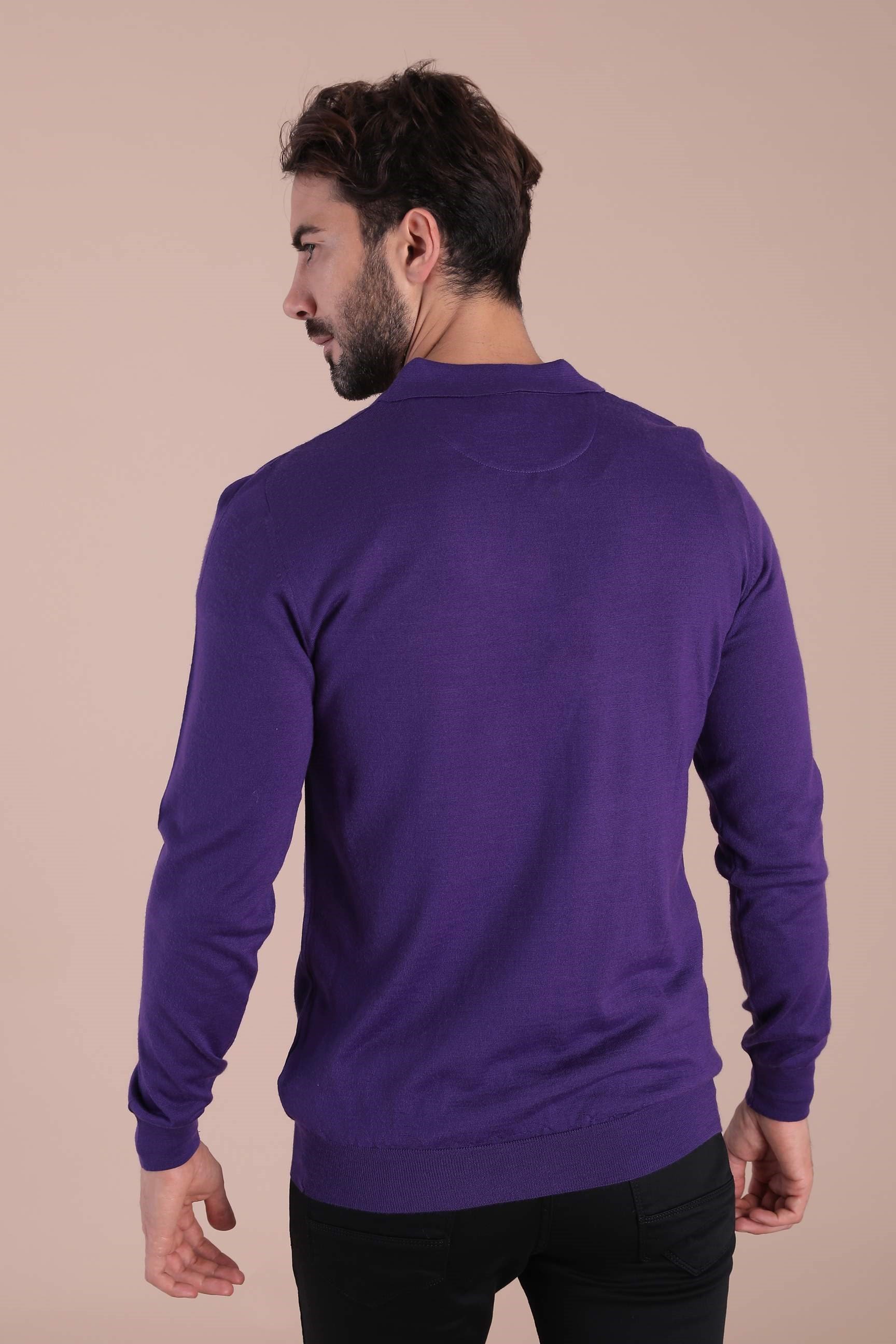 Ferraro Polo Yaka Superfine Yün Kazak