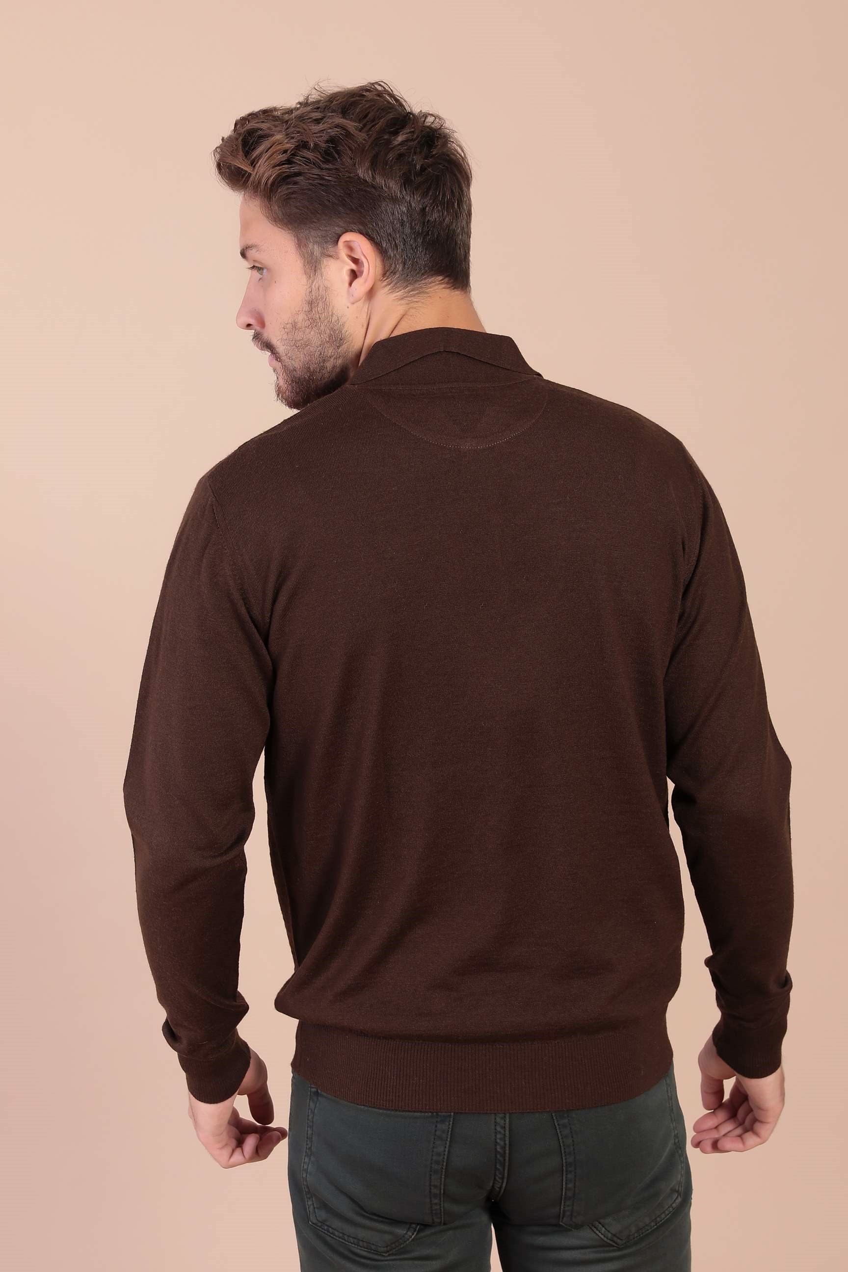 Ferraro Polo Yaka Superfine Yün Kazak