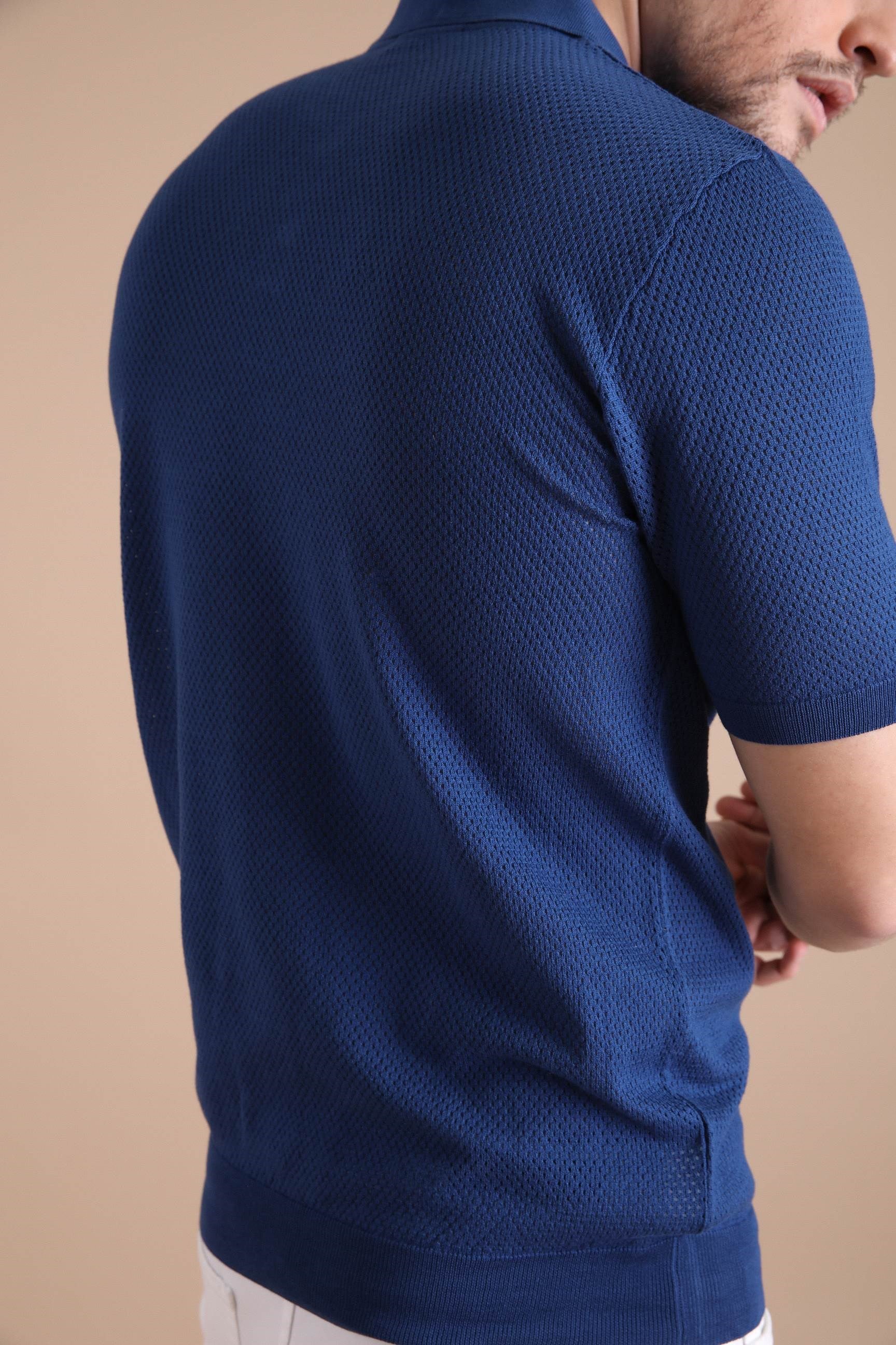 Ferraro Saks Polo Yaka Düğmeli Erkek Pamuk Triko T-Shirt