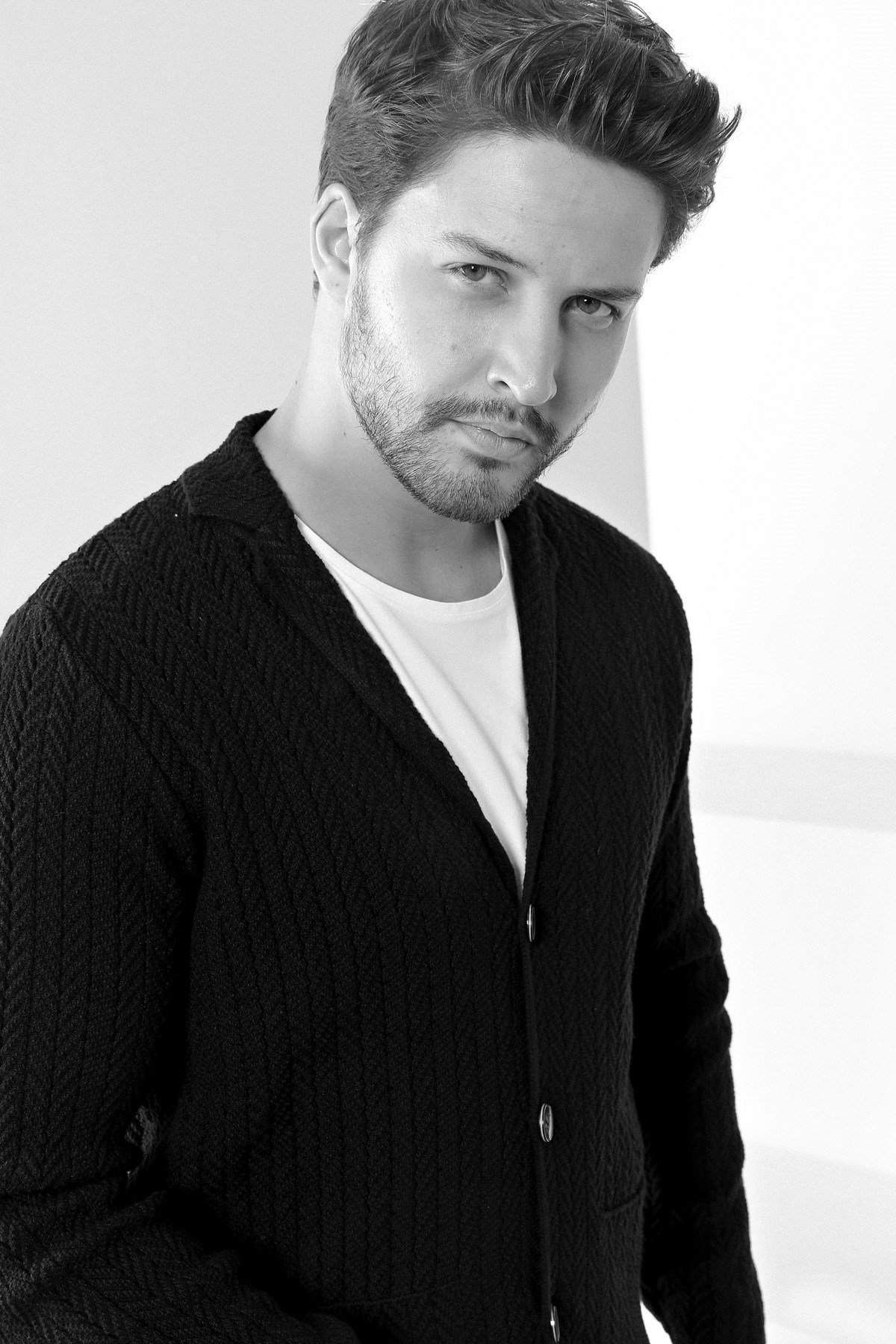 Ferraro Siyah Cepli Pamuk Erkek Ceket