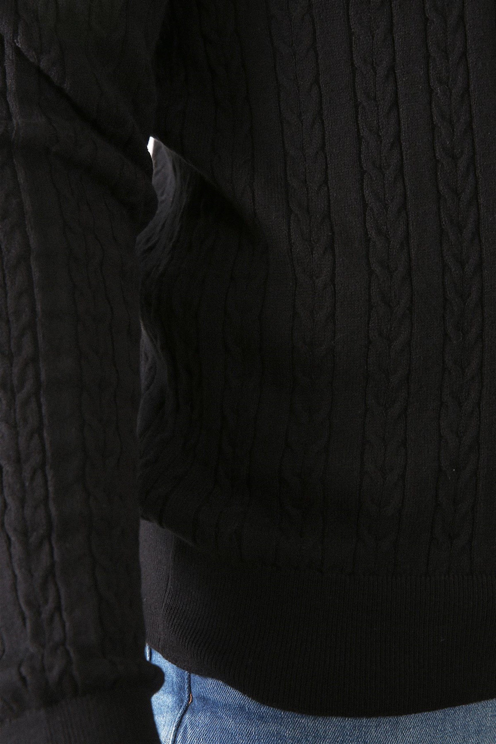 Ferraro Siyah V Yaka Erkek Pamuk Kazak