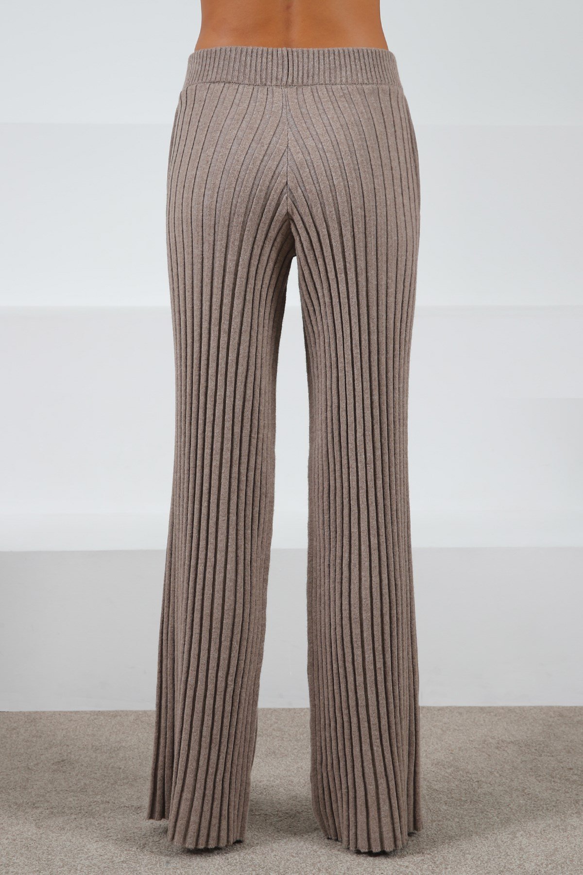 Ferraro Vizon Cepli Bol Paça Kaşmirli Kadın Triko Pantolon