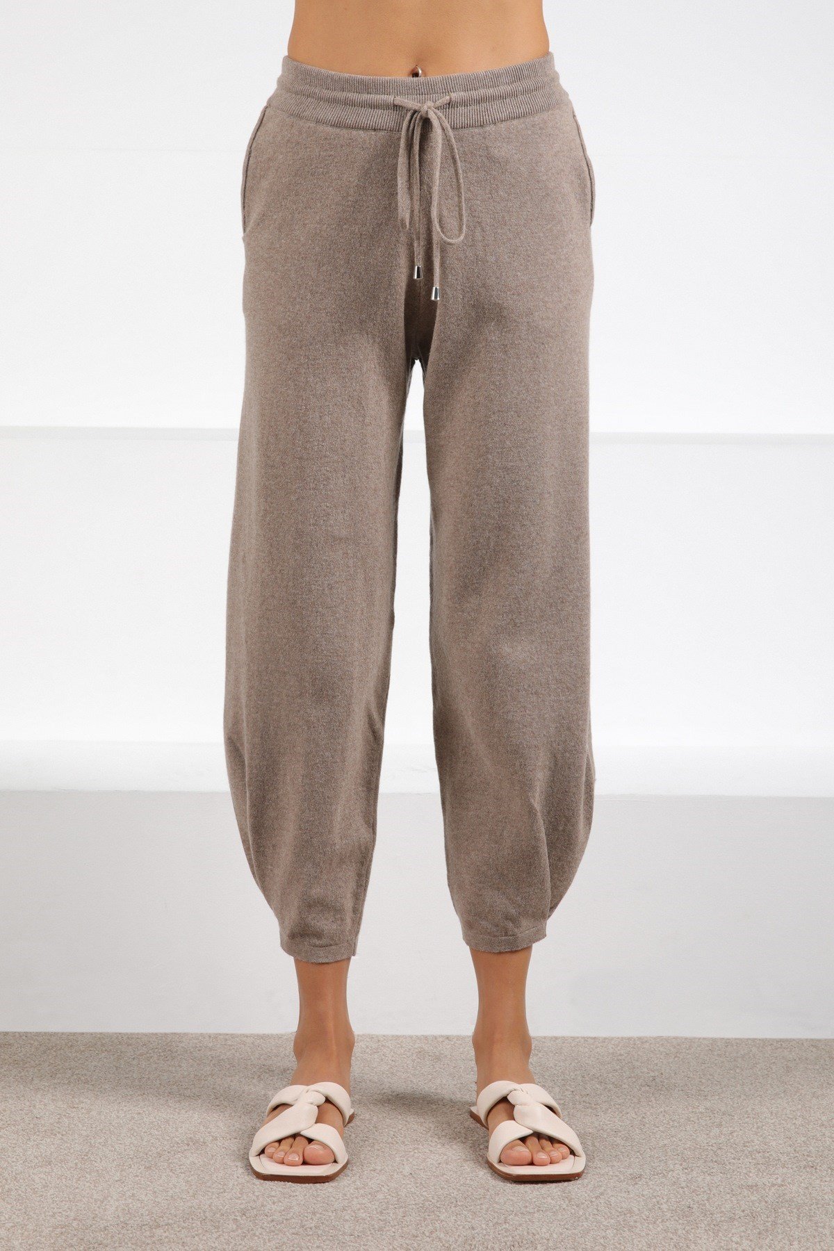 Ferraro Vizon Cepli Kaşmirli Kadın Triko Pantolon