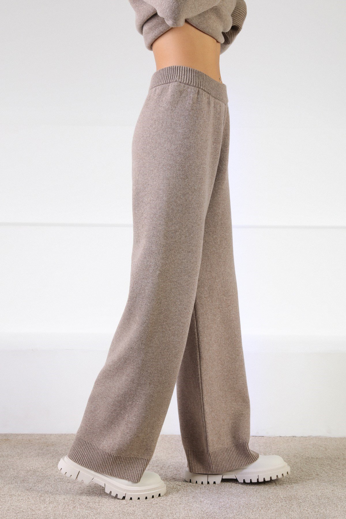 Ferraro Vizon Kaşmirli Kadın Triko Pantolon