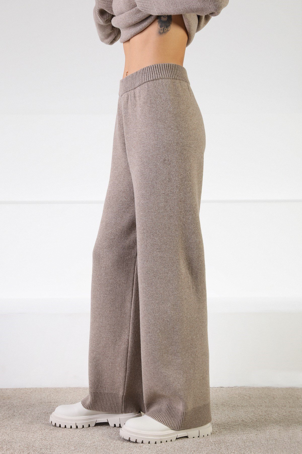 Ferraro Vizon Kaşmirli Kadın Triko Pantolon