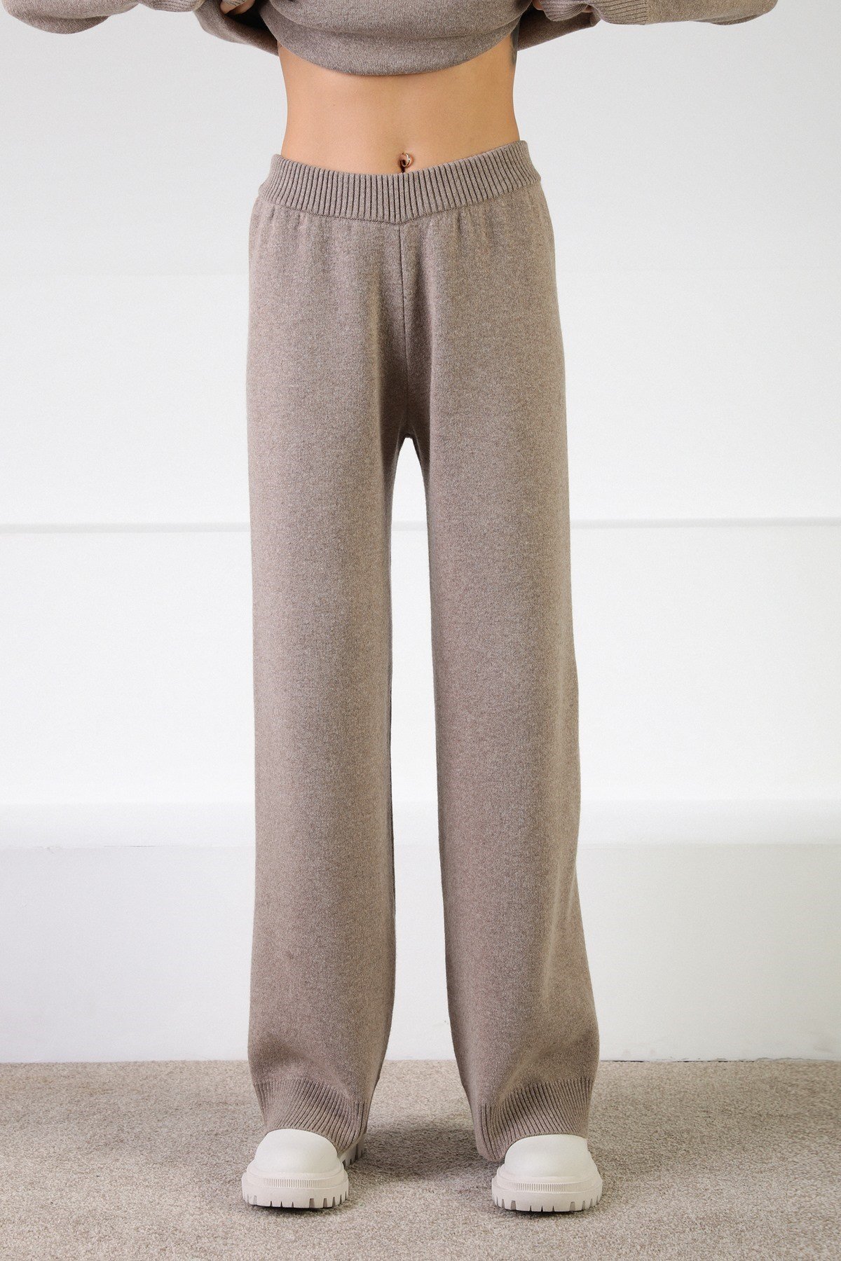 Ferraro Vizon Kaşmirli Kadın Triko Pantolon