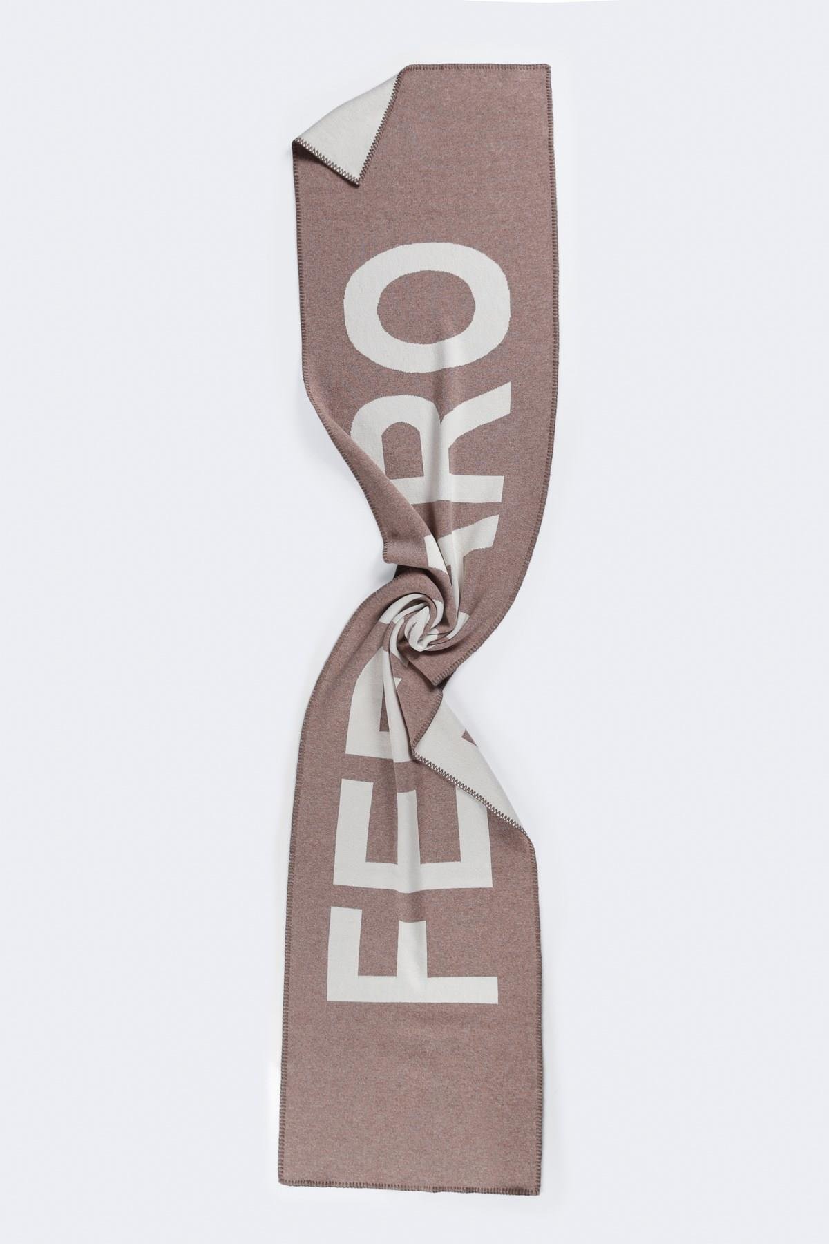 Ferraro Vizon/Ekru Kadın Triko Atkı